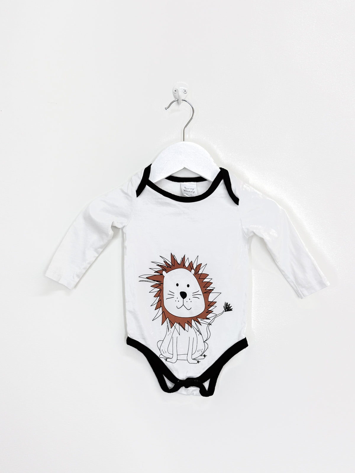 Teeny Weeny long sleeve lion bodysuit (3-6m)