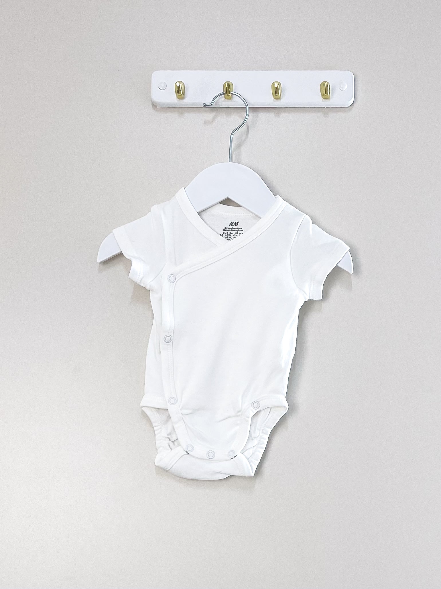 H&M organic kimono bodysuit (1-2m)