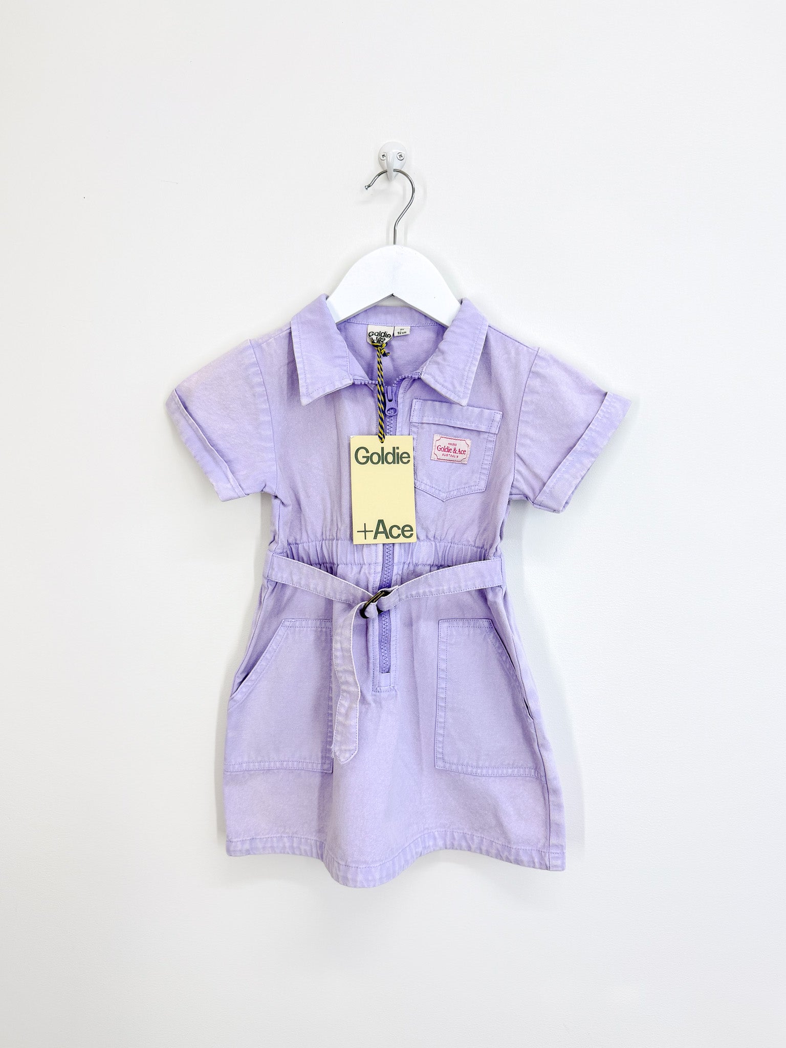 BNWT Goldie + Ace piper denim belted dress (2y)