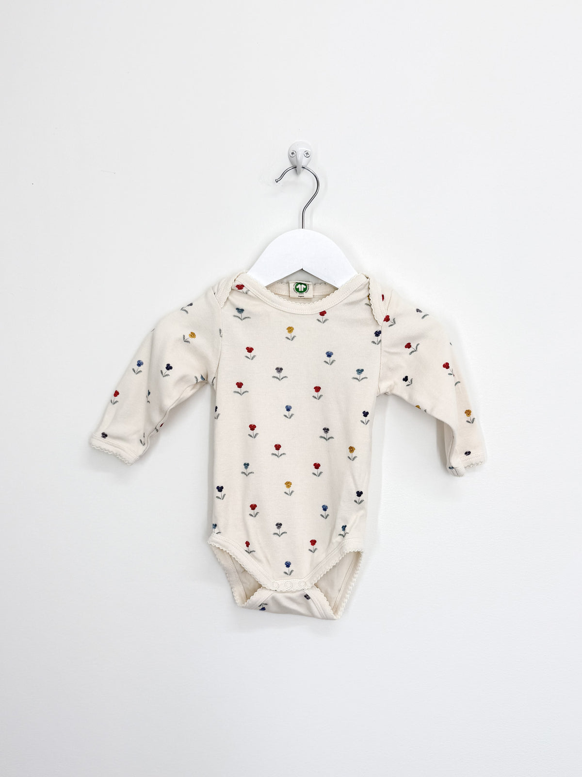 Nature Baby organic long sleeve bodysuit - delphine (3-6m)