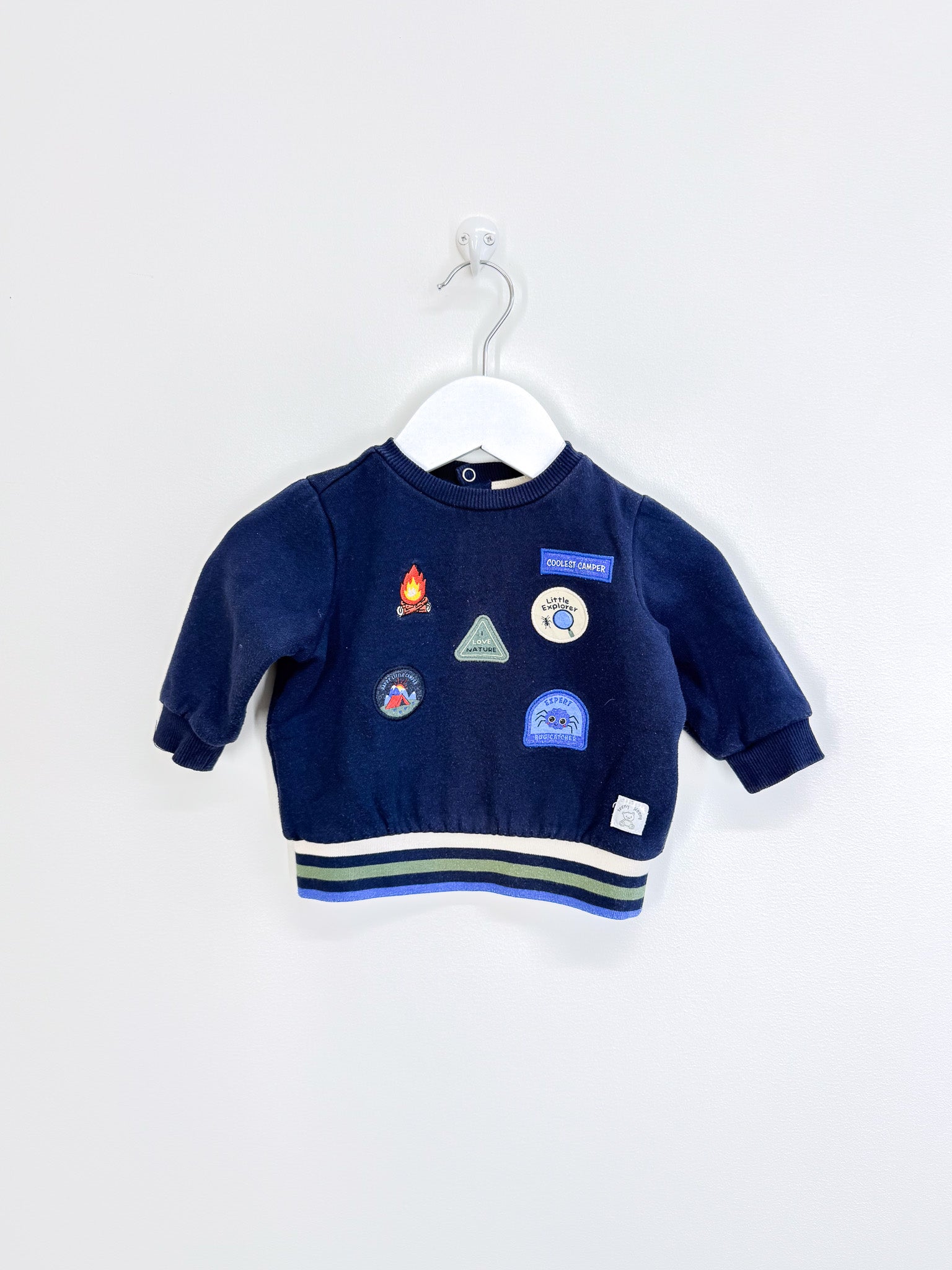 Teeny Weeny coolest camper fleece sweatshirt (3-6m)