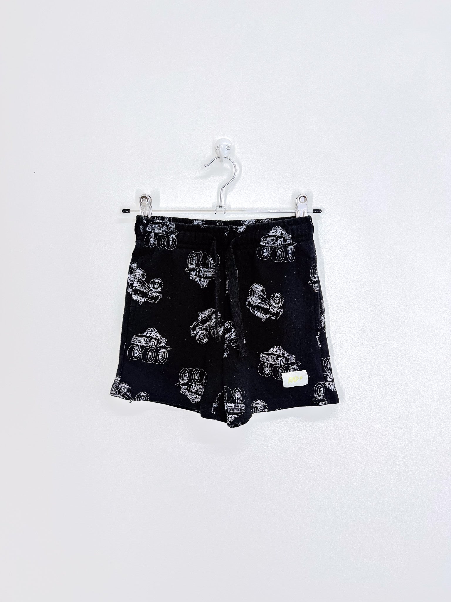 Young Originals monster truck drawstring jersey shorts (6y) - DEAD STOCK