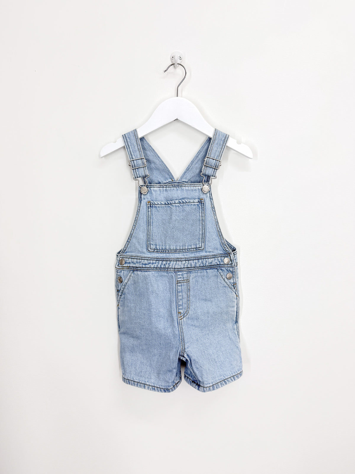 Zara classic denim shortalls (18-24m)