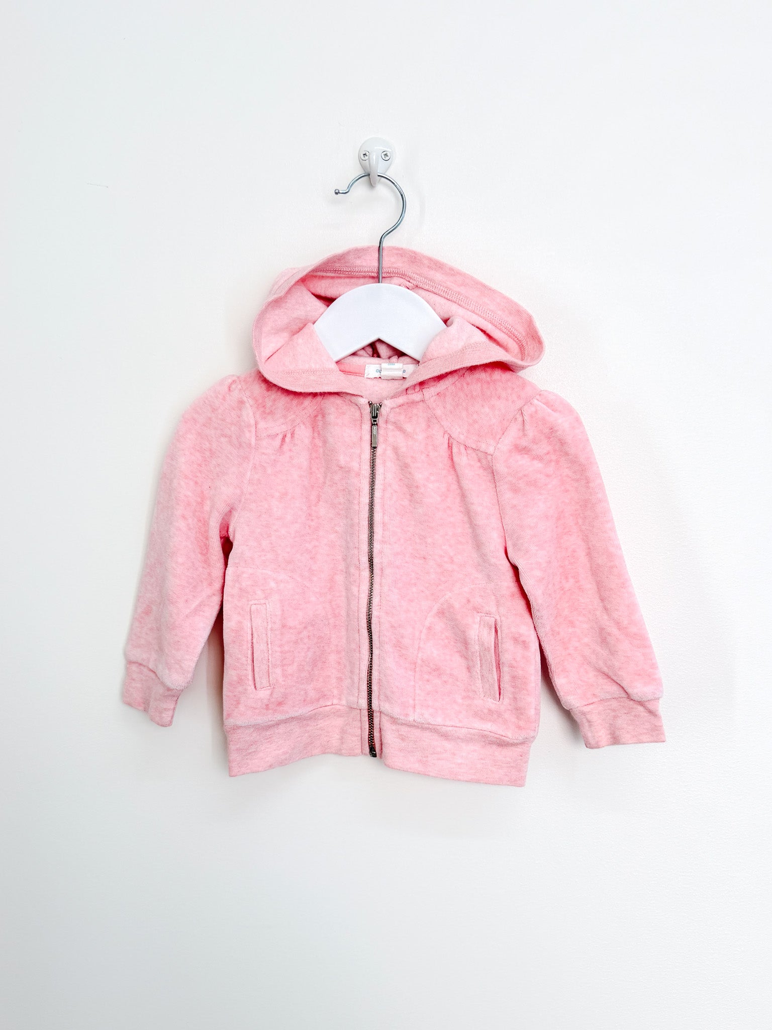 Country Road velour zip hoodie (6-12m)