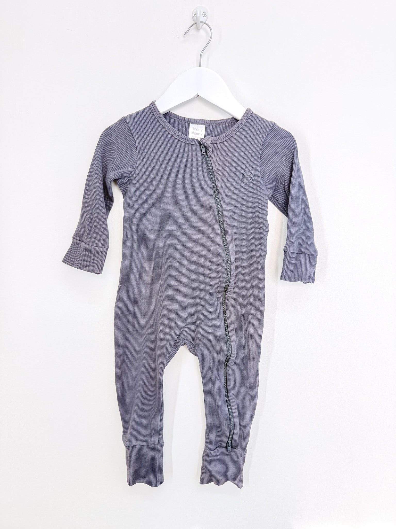 Teeny Weeny waffle zipsuit (12-18m) - SECONDS