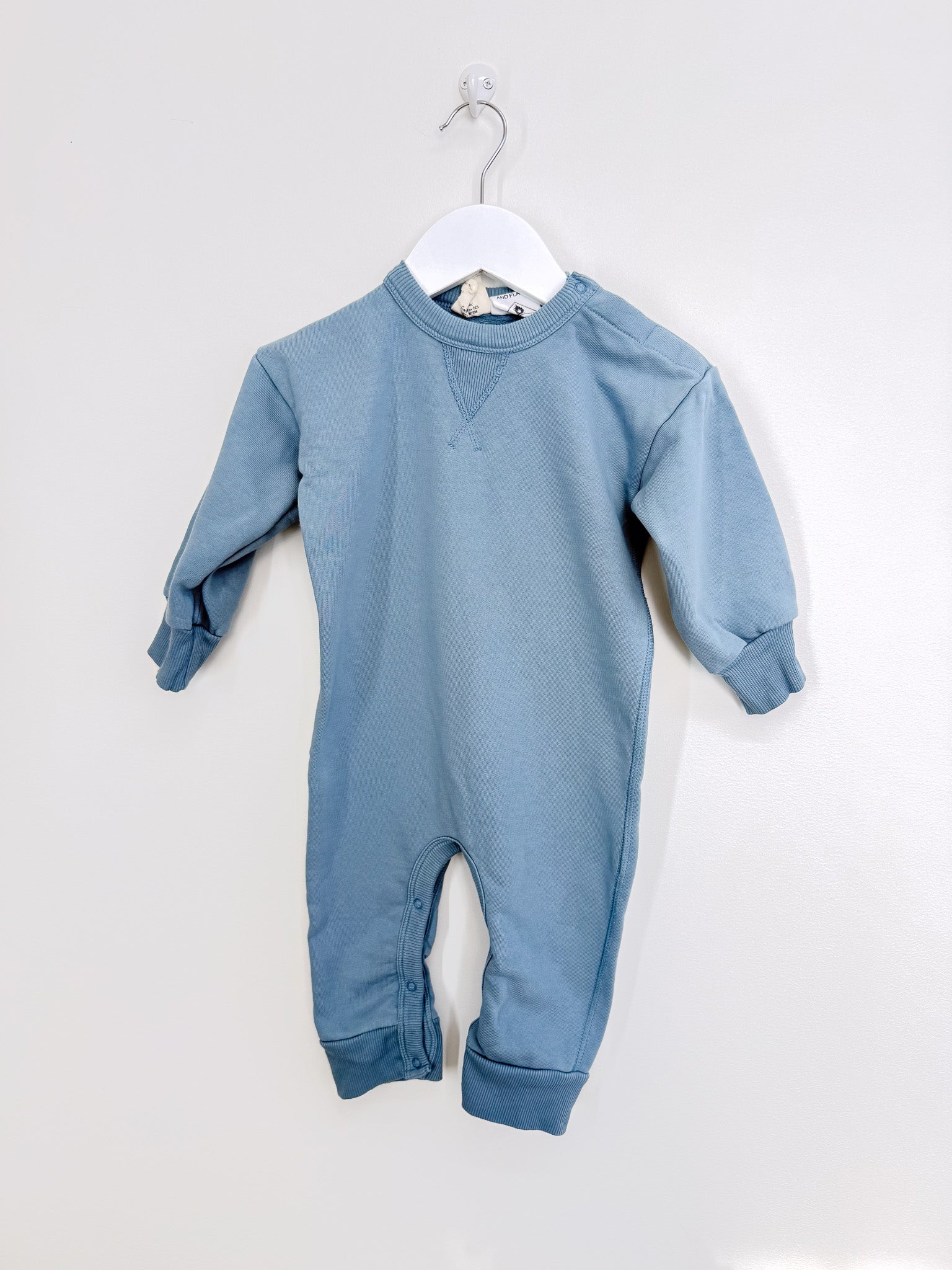 Babu organic sweatshirt onesie (6-12m)