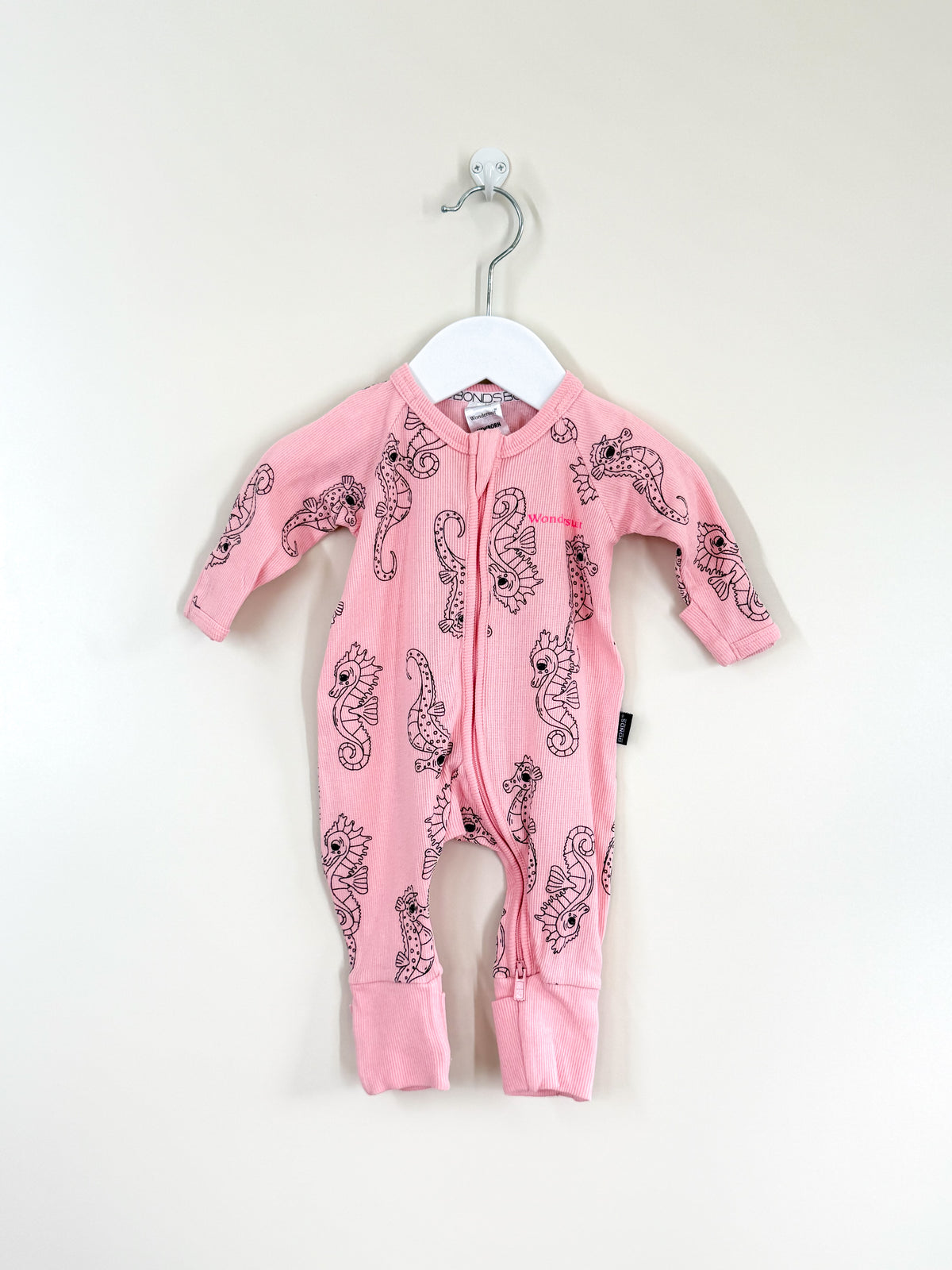 Bonds rib wondersuit - seahorse (0-3m)