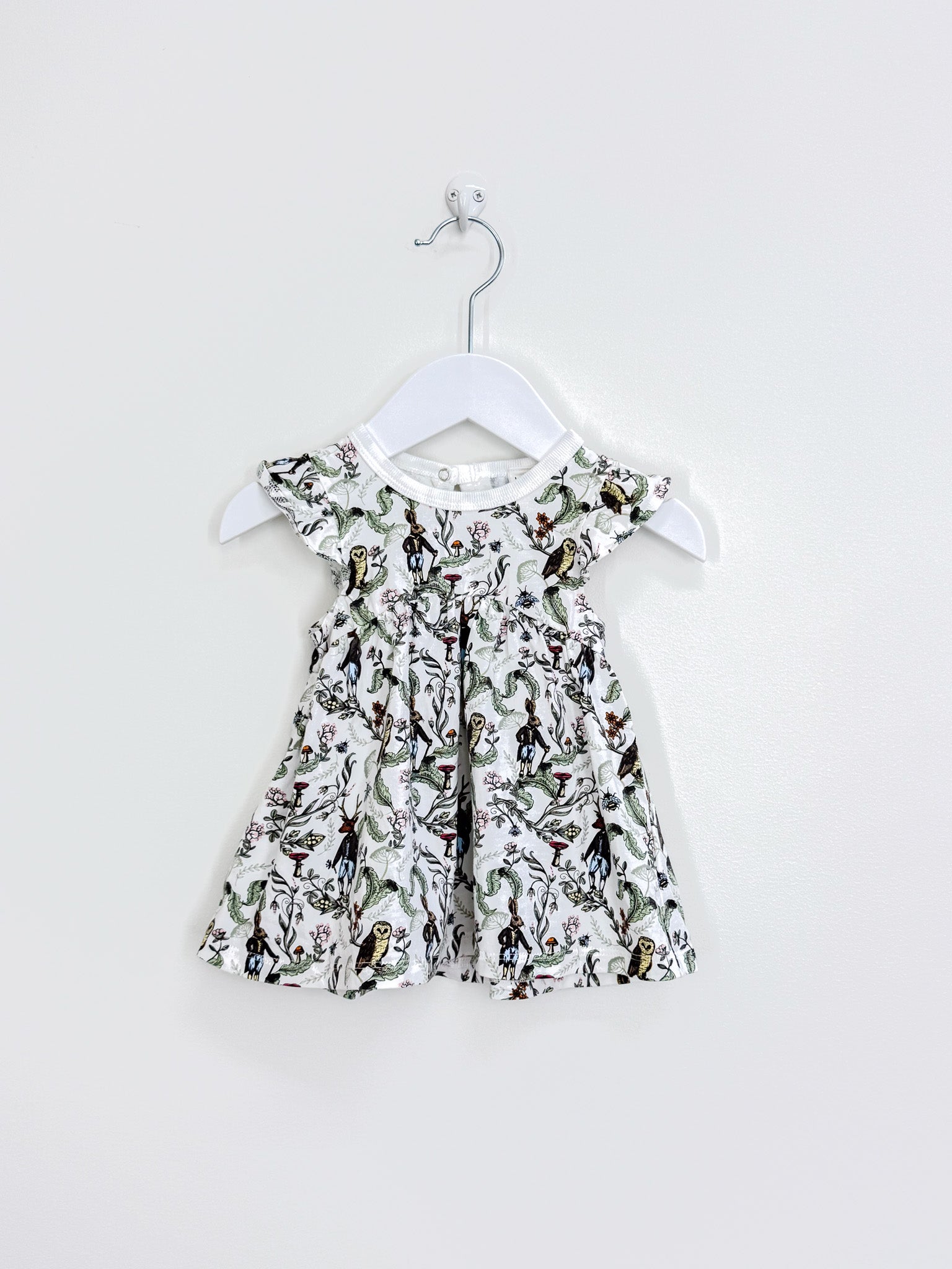 Dimples Little Bee organic dress (3-6m)