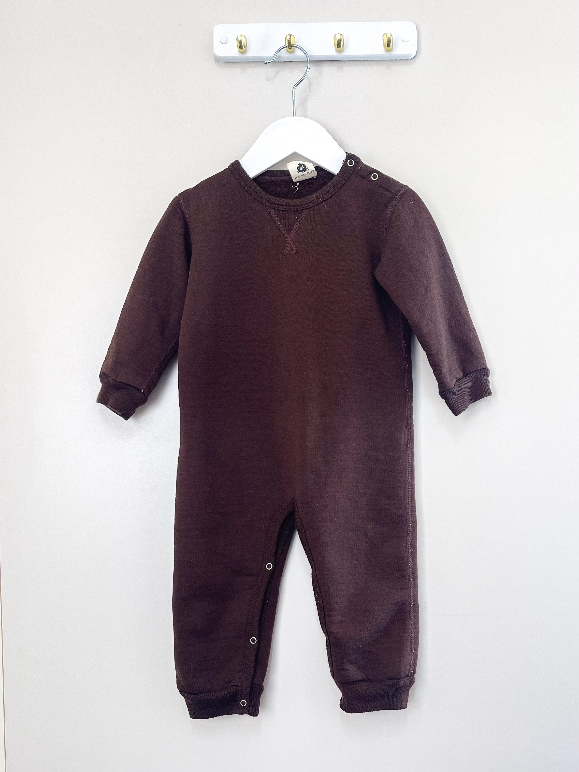 Babu merino fleece onesie (2-3y)