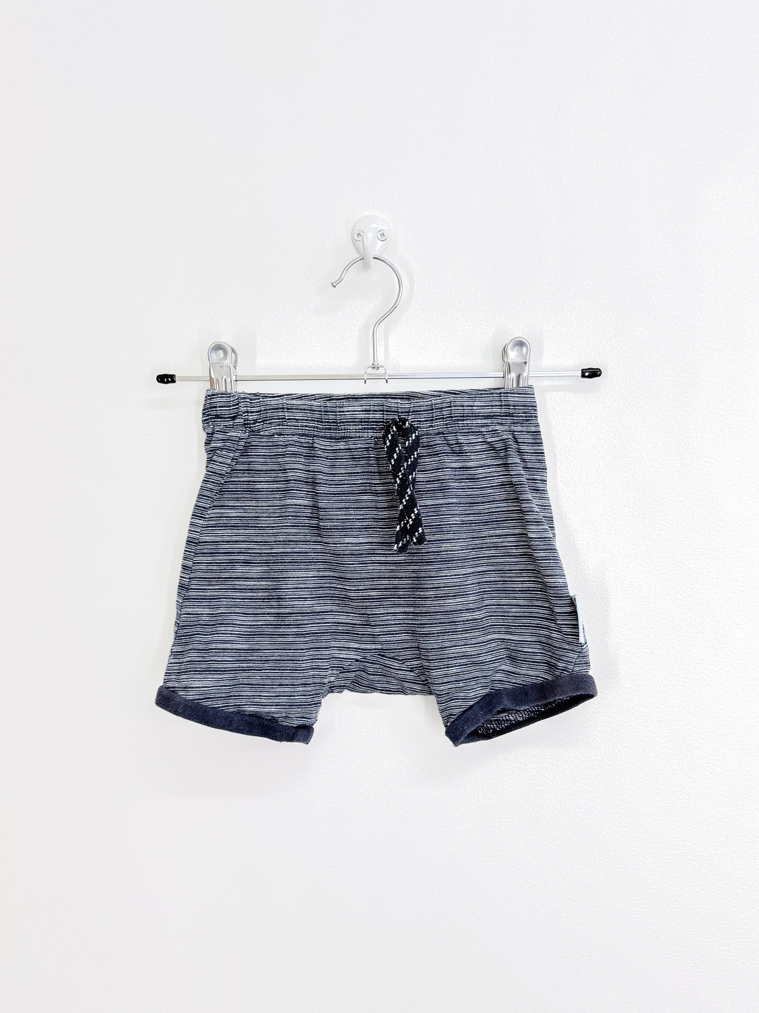 Teeny Weeny navy stripe cotton shorts (6-12m)