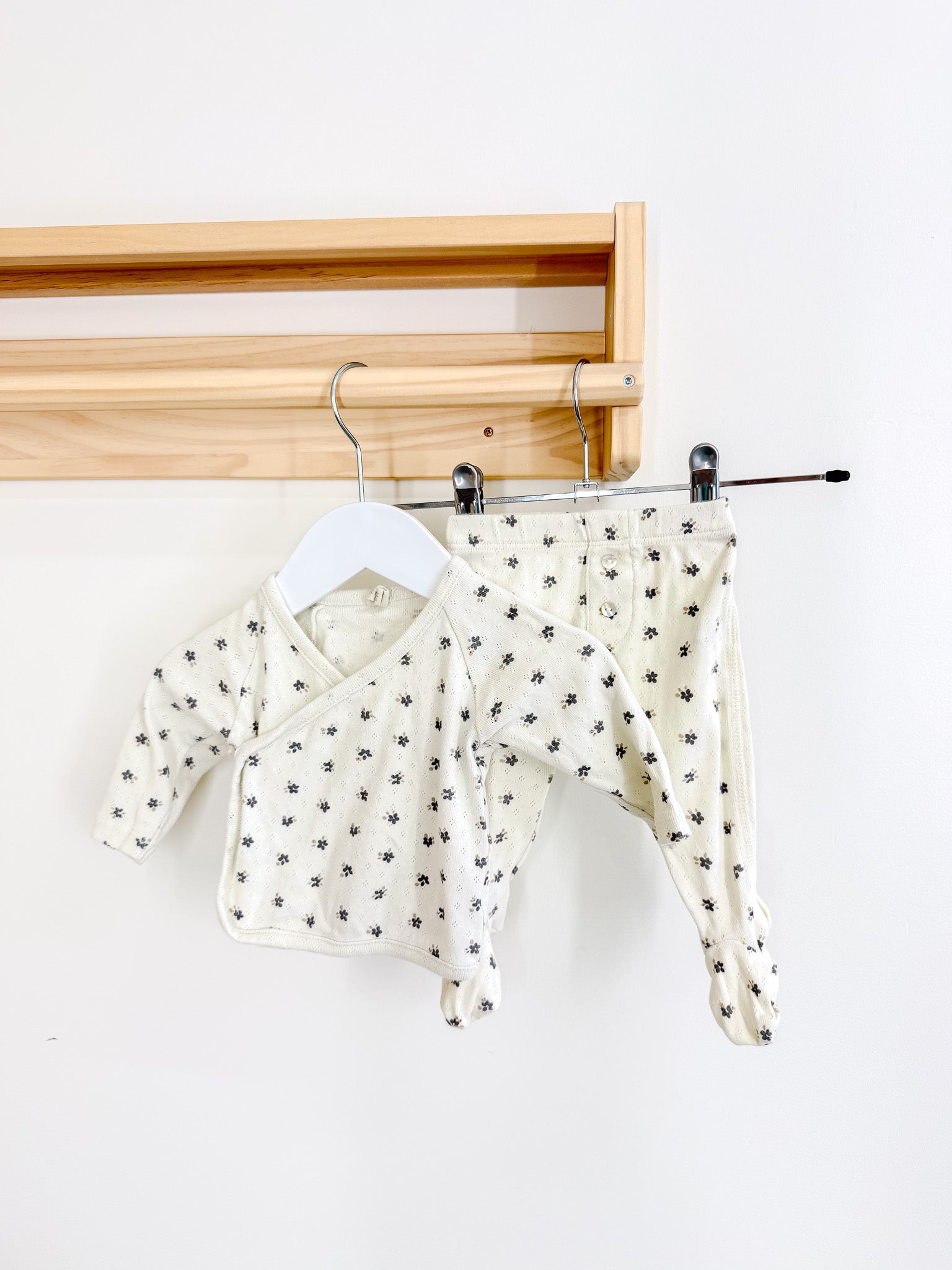 Quincy Mae organic pointelle set (0-3m)