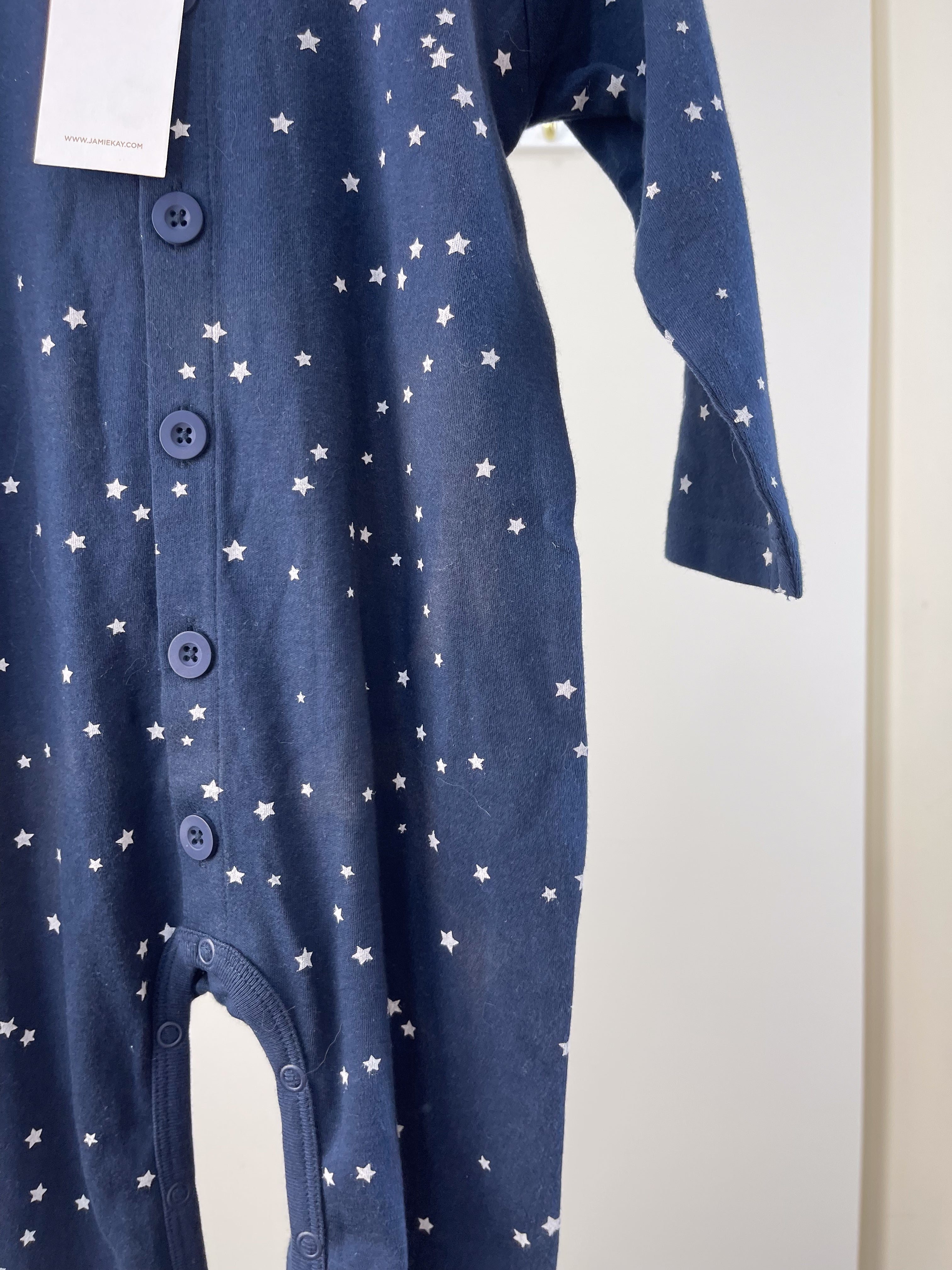 BNWT Jamie Kay organic onepiece - tiny stars (2y)