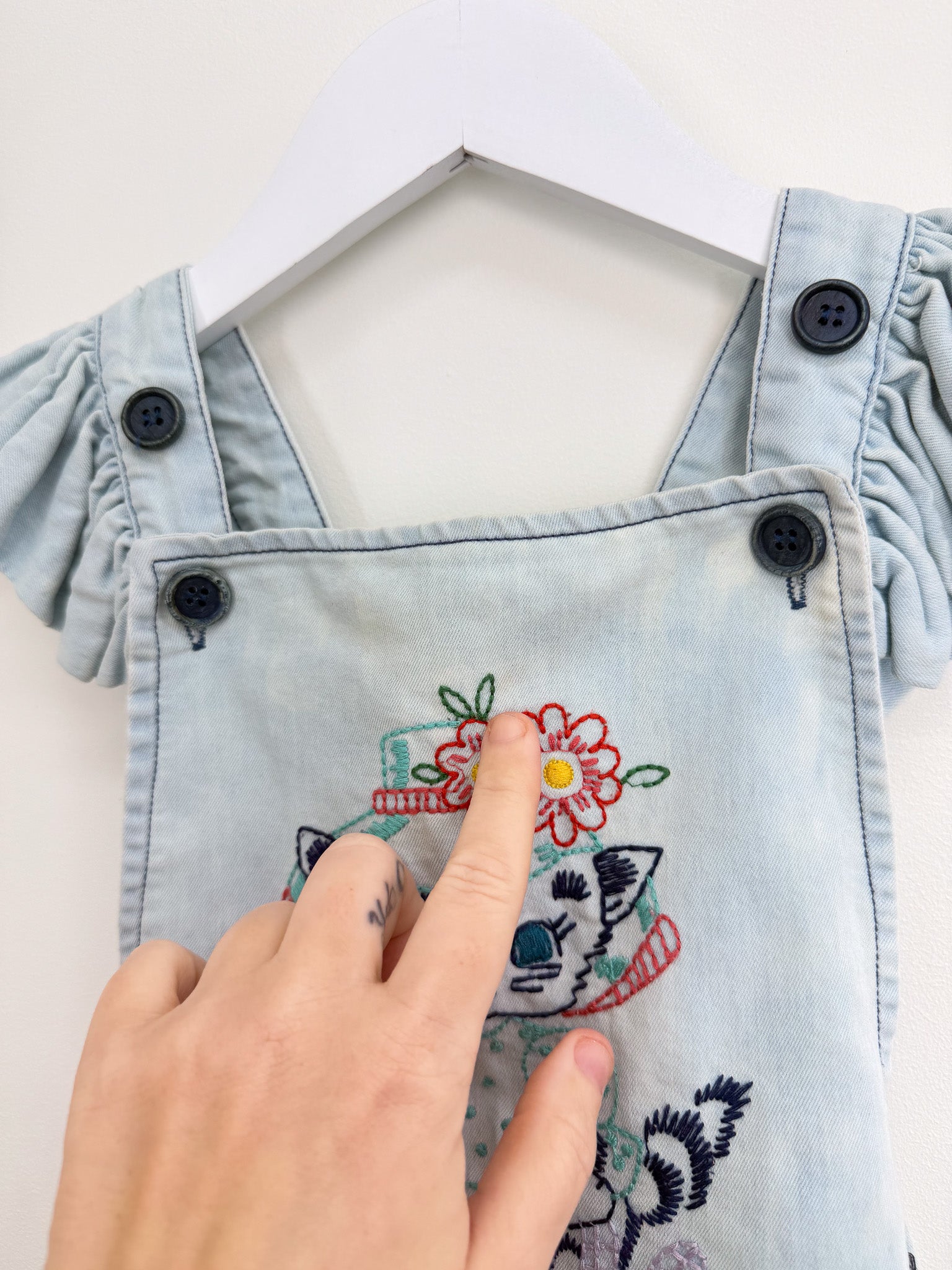Rock Your Kid kitty flutter romper (3y)