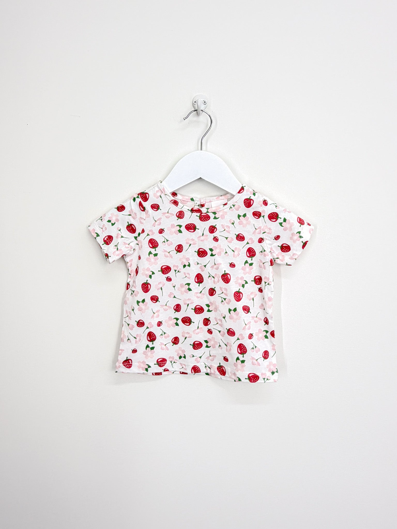 BNWOT Teeny Weeny strawberry tee (6-12m)