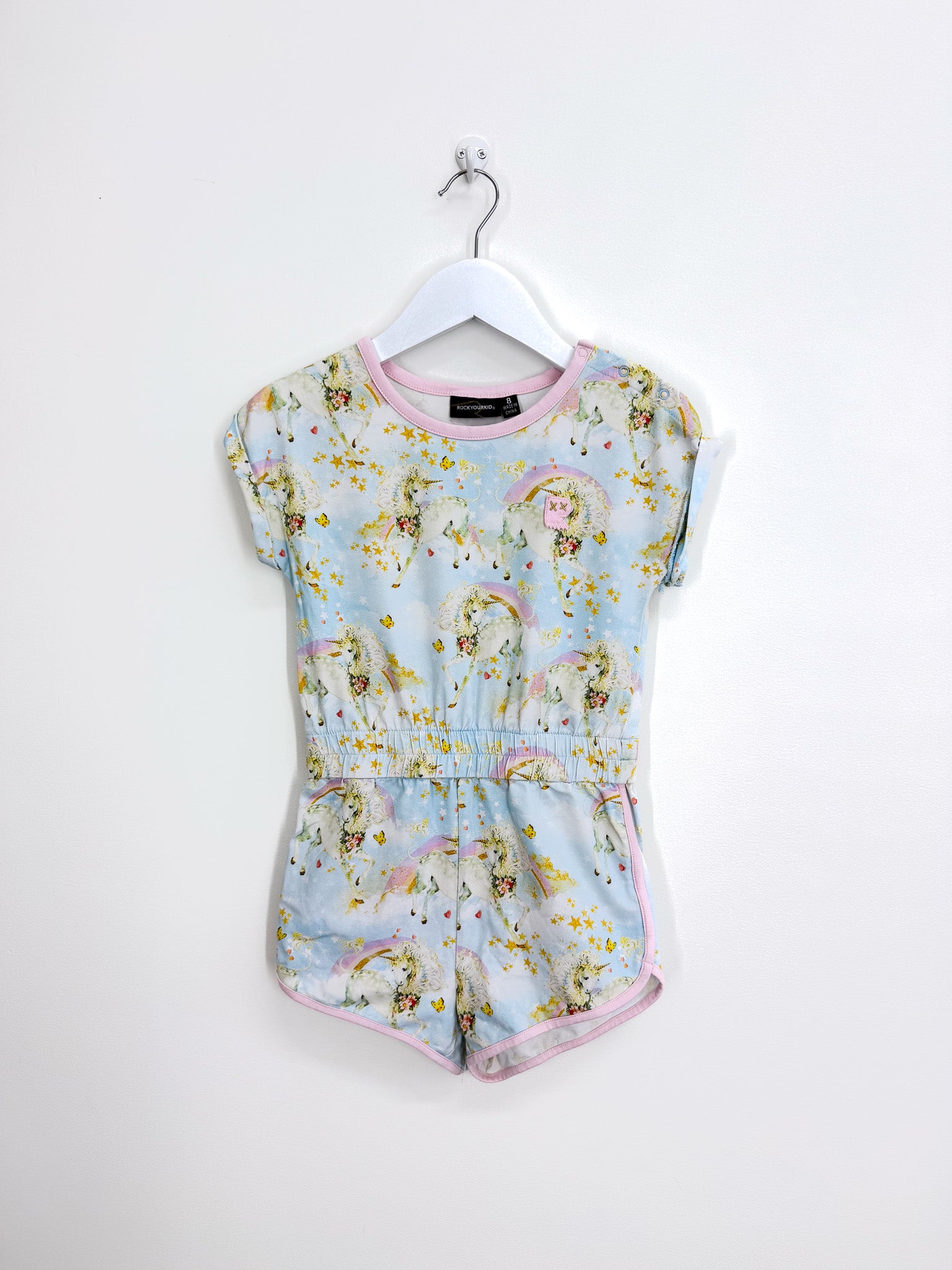 Rock Your Kid unicorn clouds playsuit (8y)