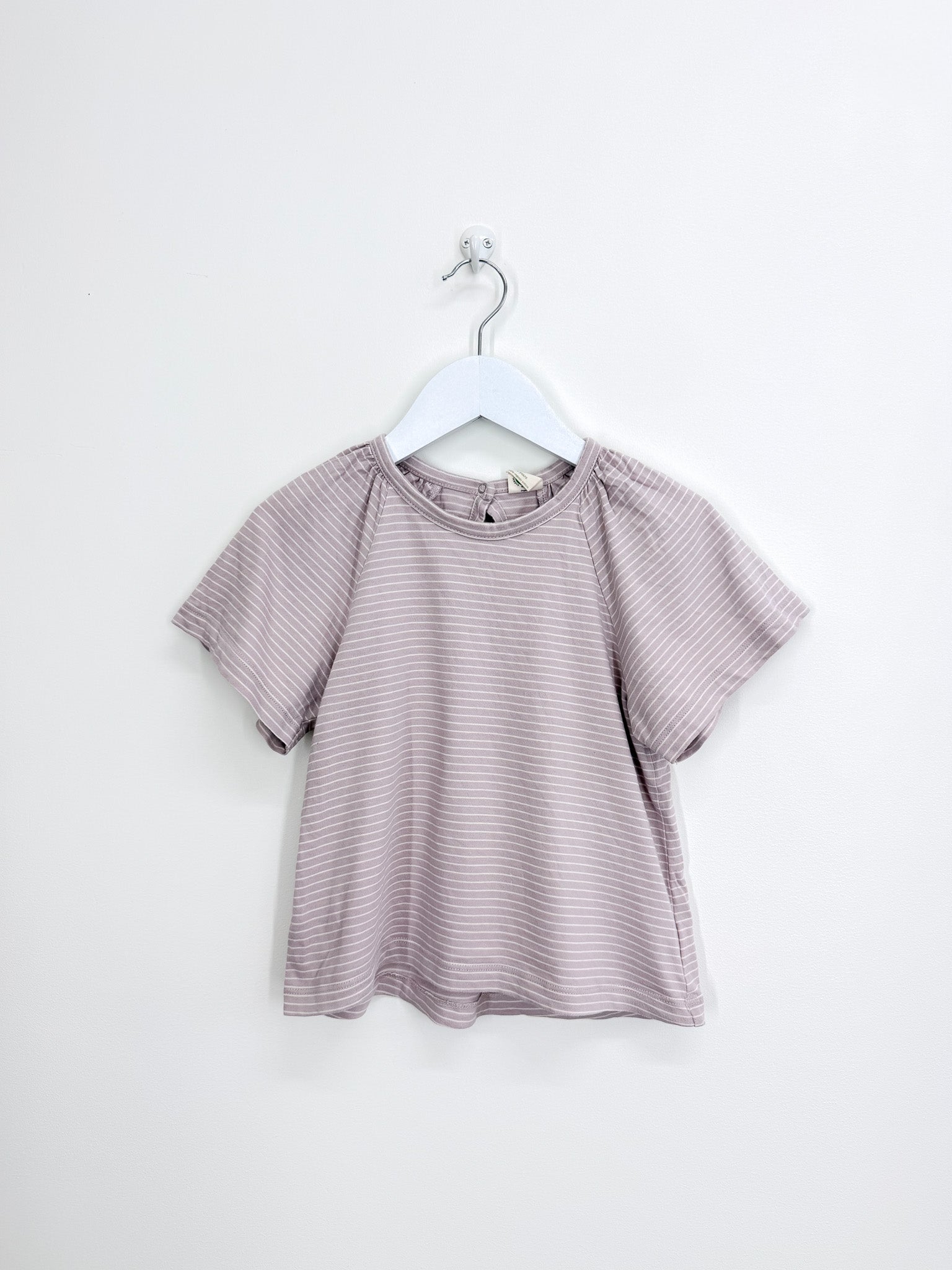 Nature Baby organic faye tee - lilac pinstripe (5y)