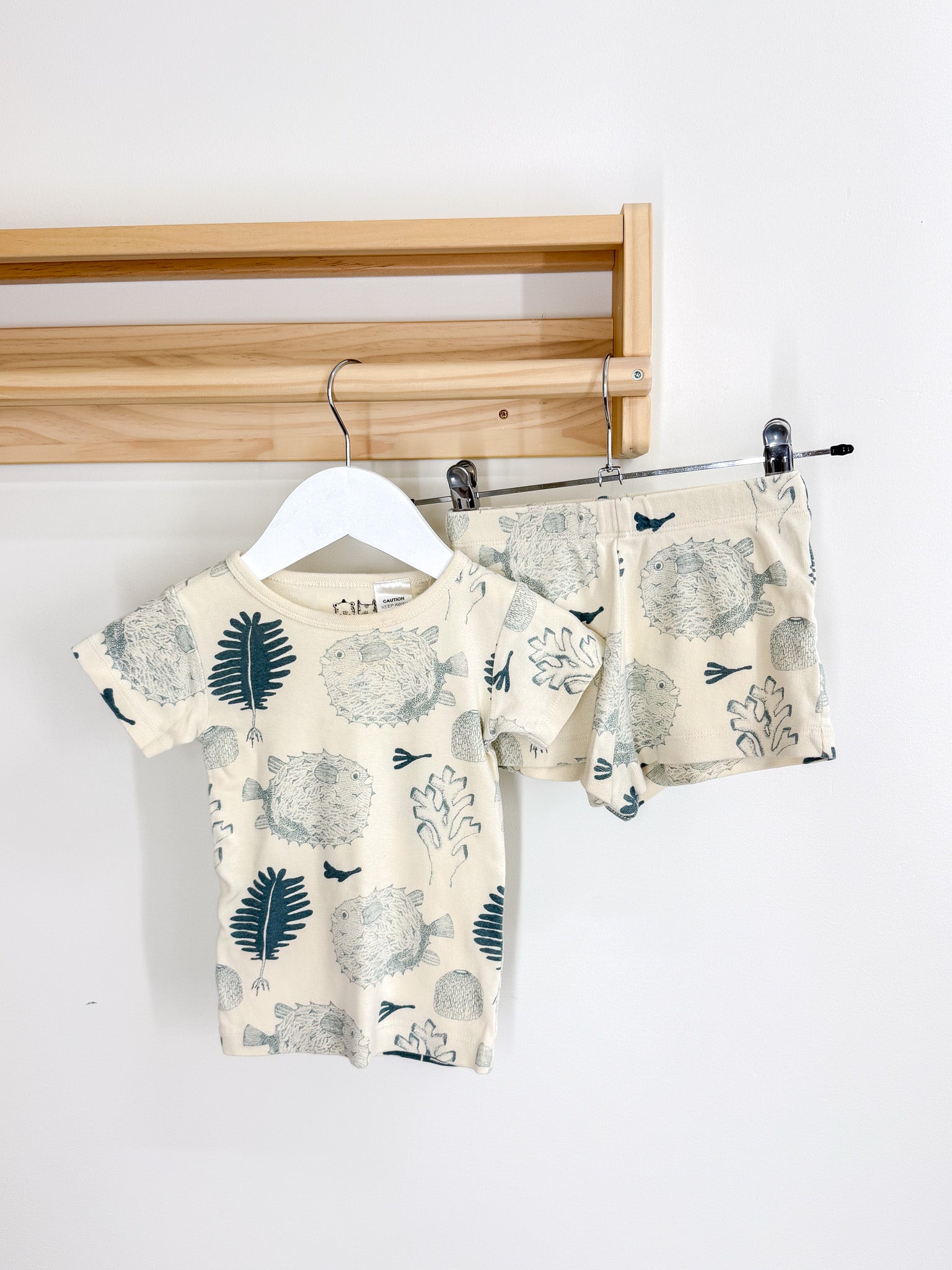 Wilson & Frenchy organic PJ set - little ocean (12-18m)