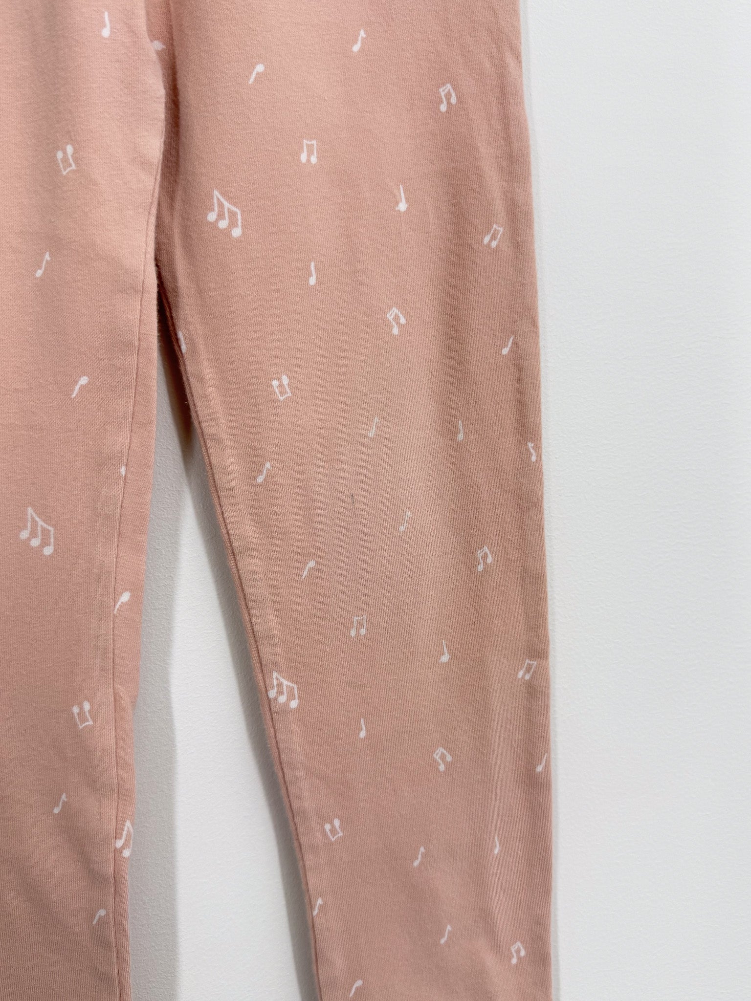 Nature Baby organic leggings - music notes (5y)