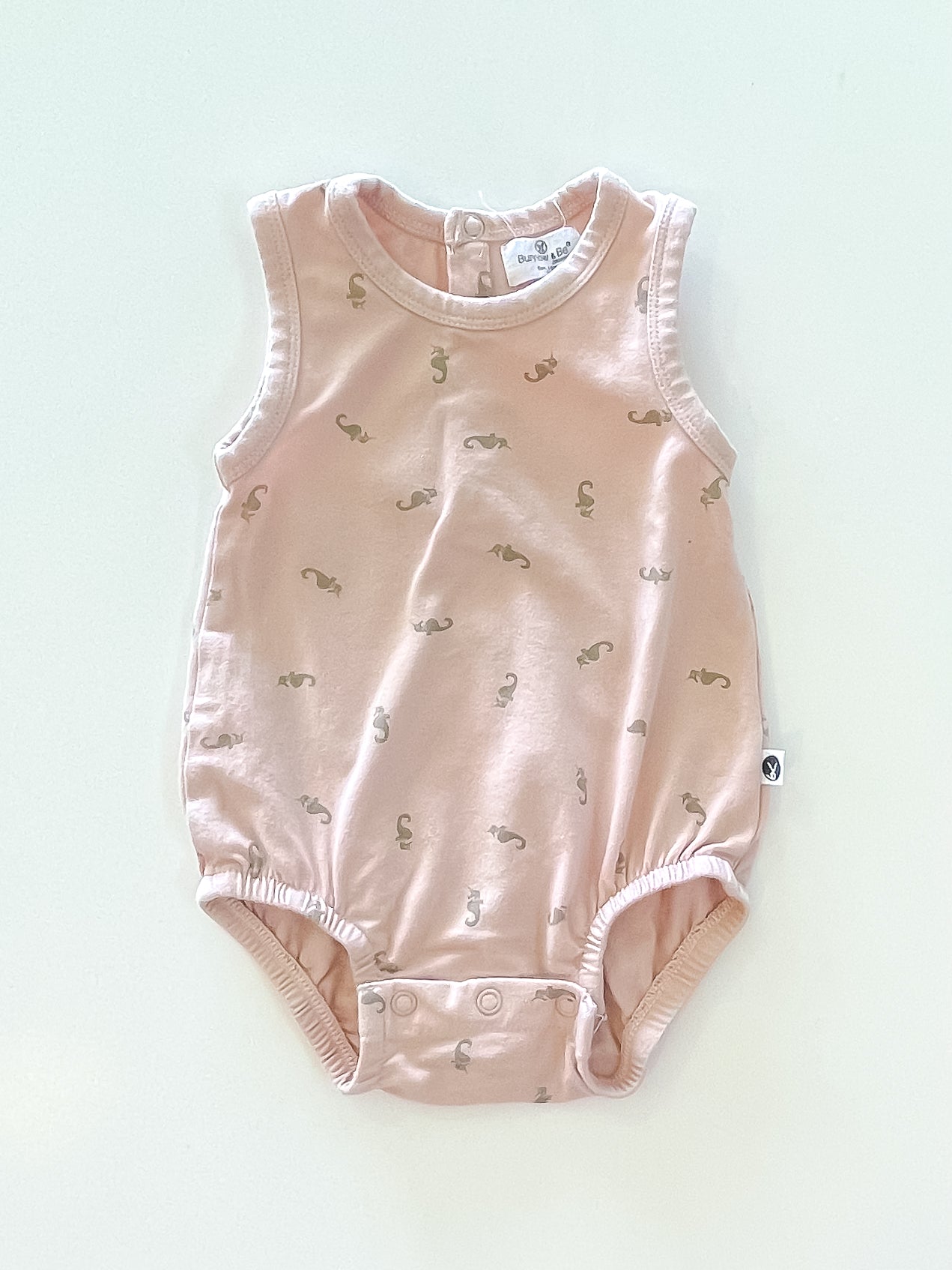 Burrow & Be organic seahorse singletsuit (3-6m)
