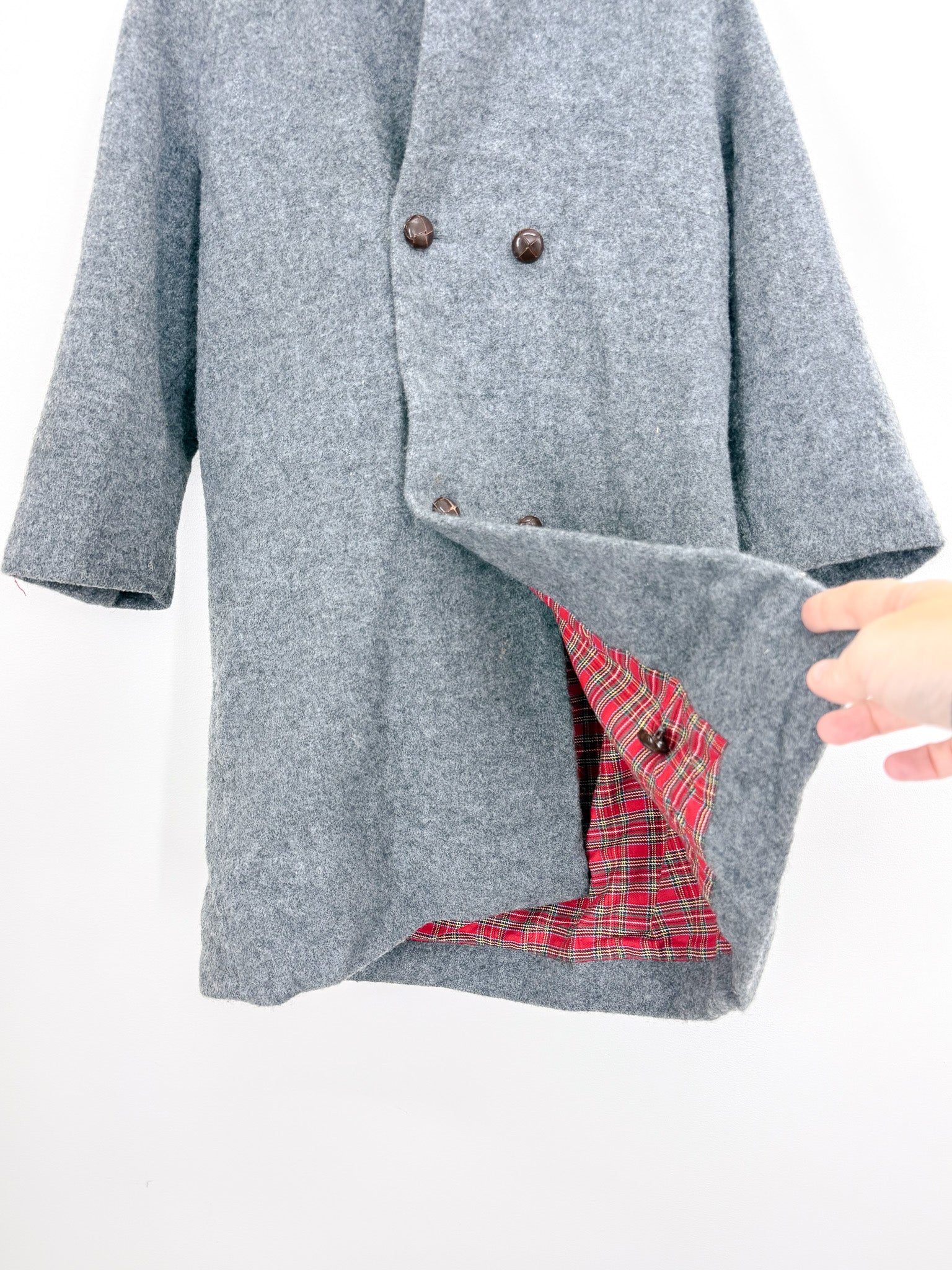 Vintage Junior Model wool longline hooded coat '90s 🇳🇿 (6y)