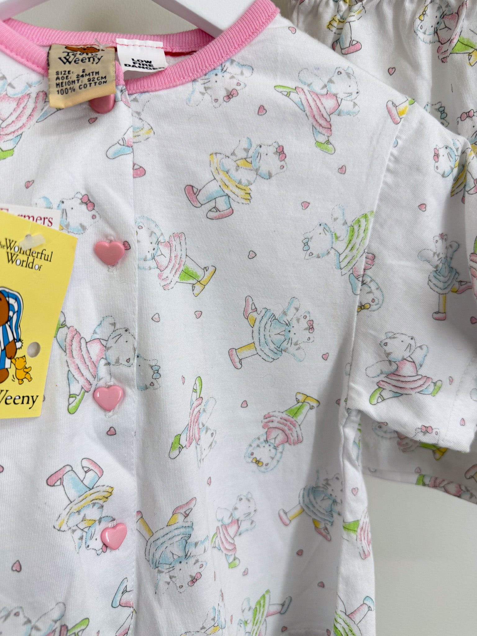 BNWT Vintage Teeny Weeny PJ set '90s (2y)