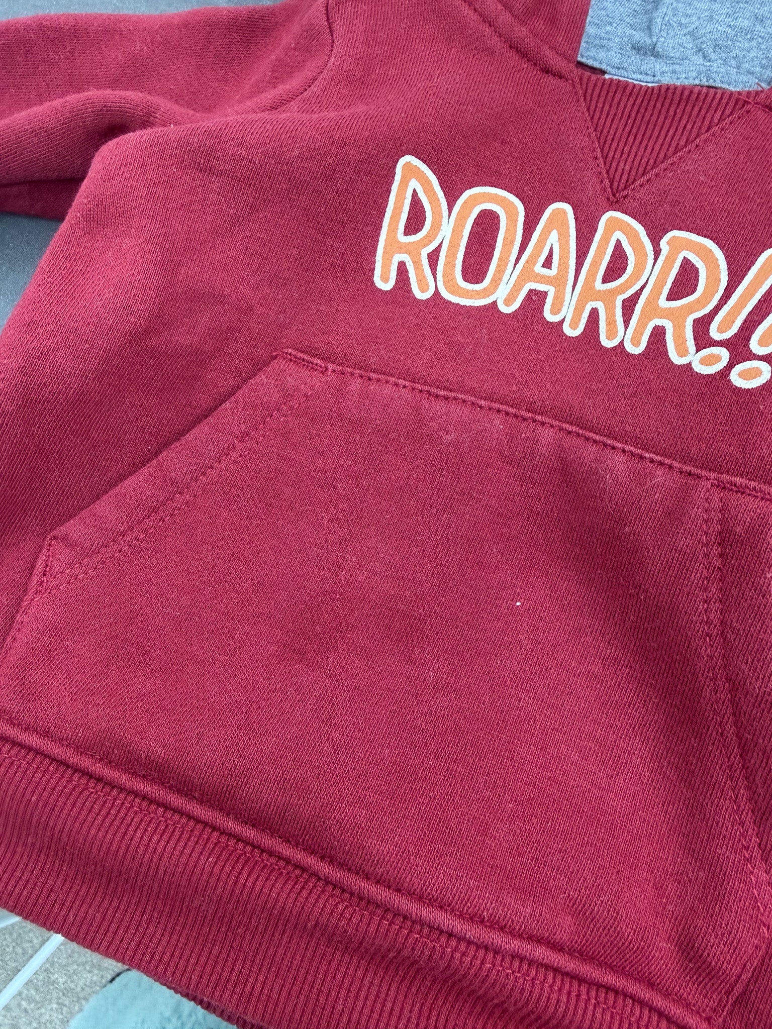 Teeny Weeny roar fleece sweat set (6-12m)