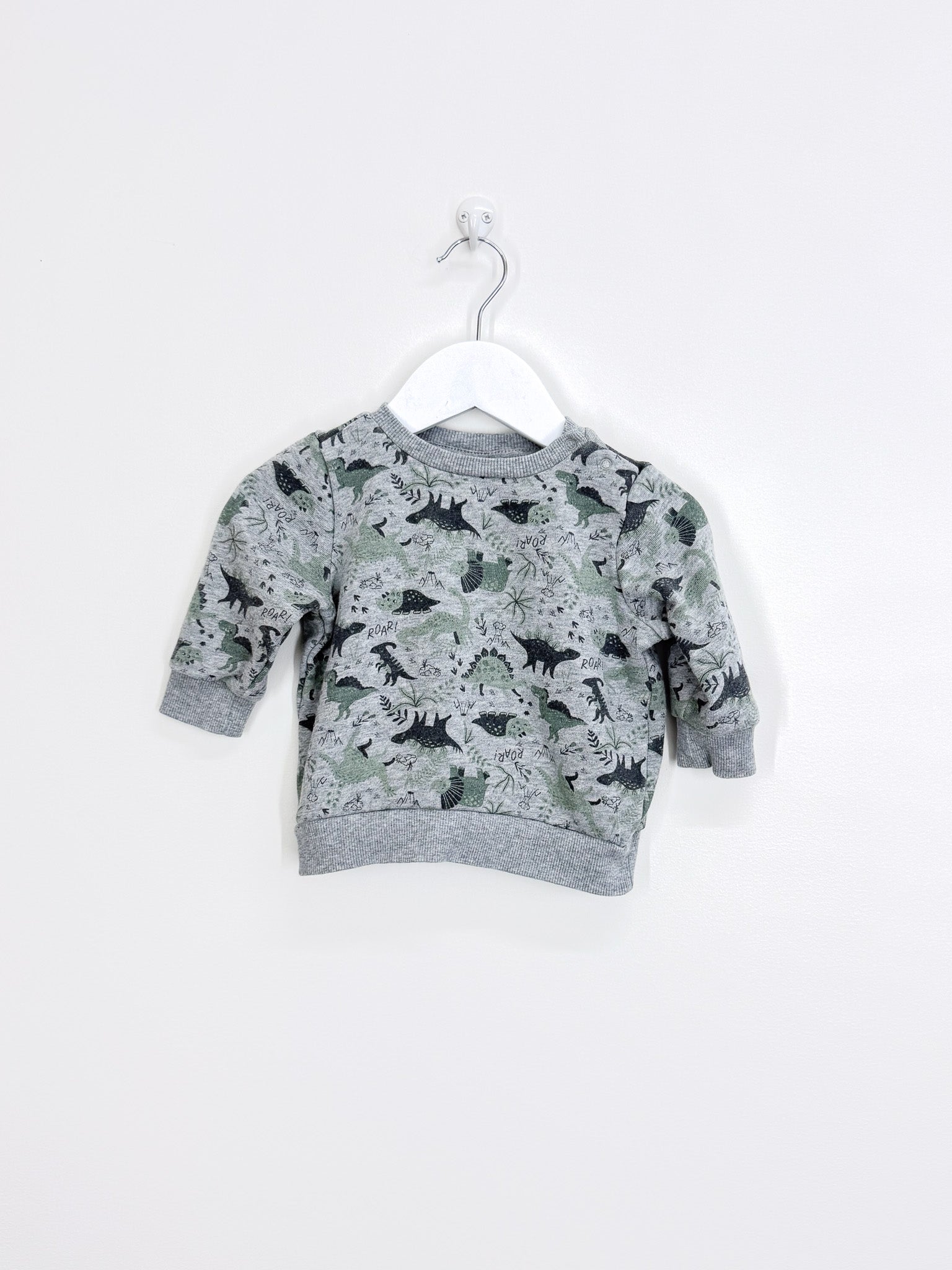 Teeny Weeny dino sweatshirt (6-12m)