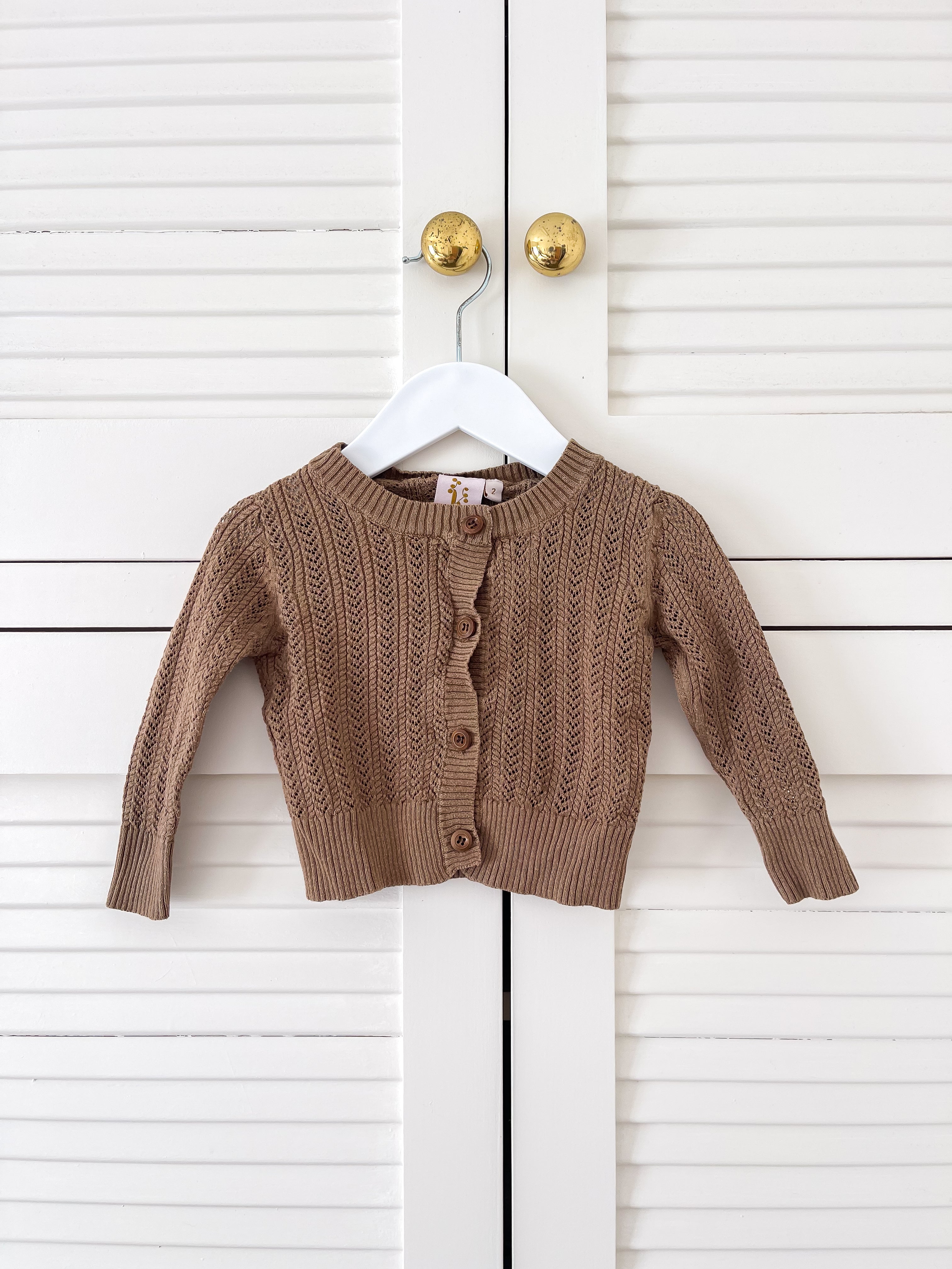 Karibou Kids penny knit cardigan (1-2y)