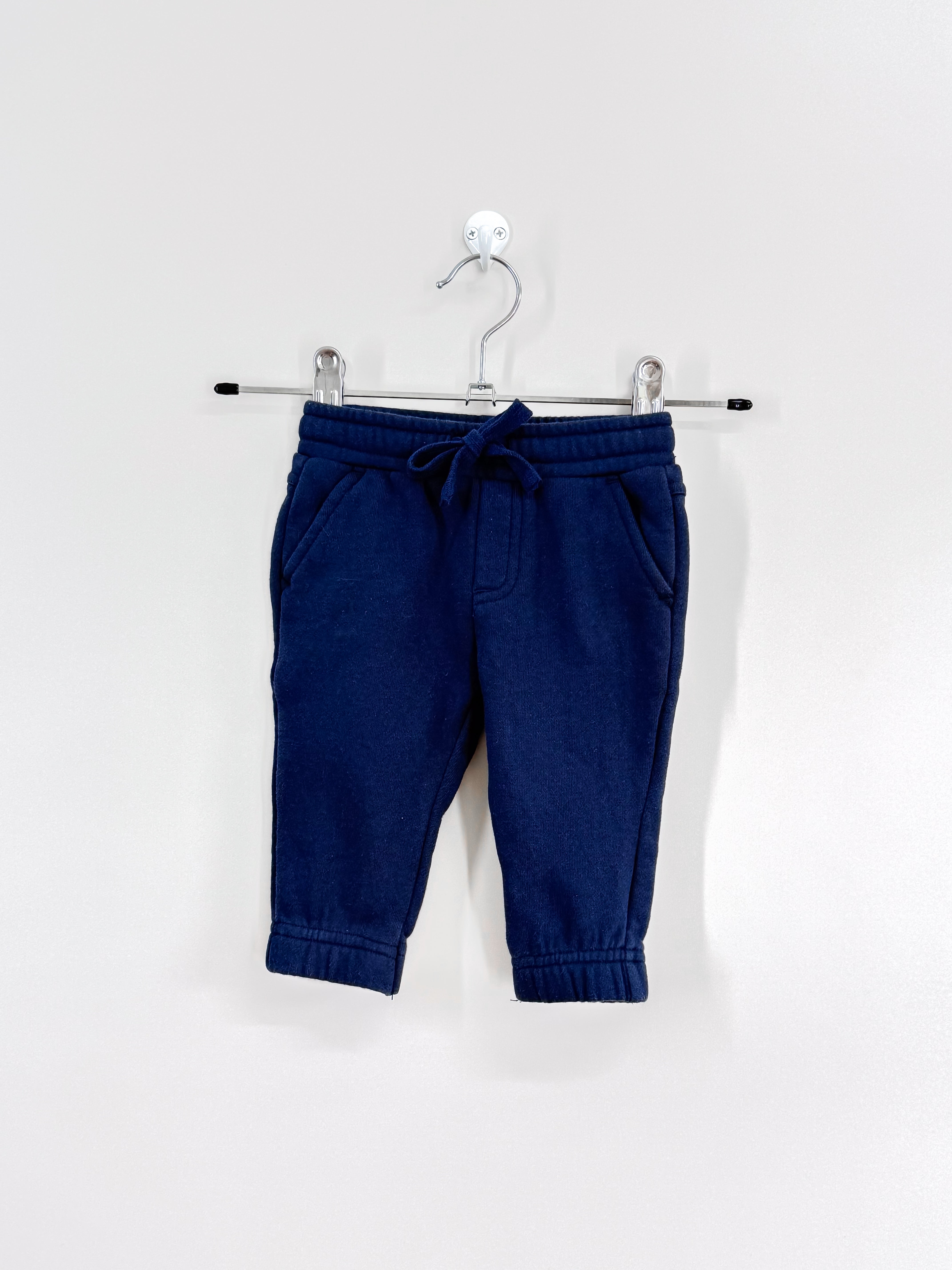 Teeny Weeny navy track pants (0-3m)