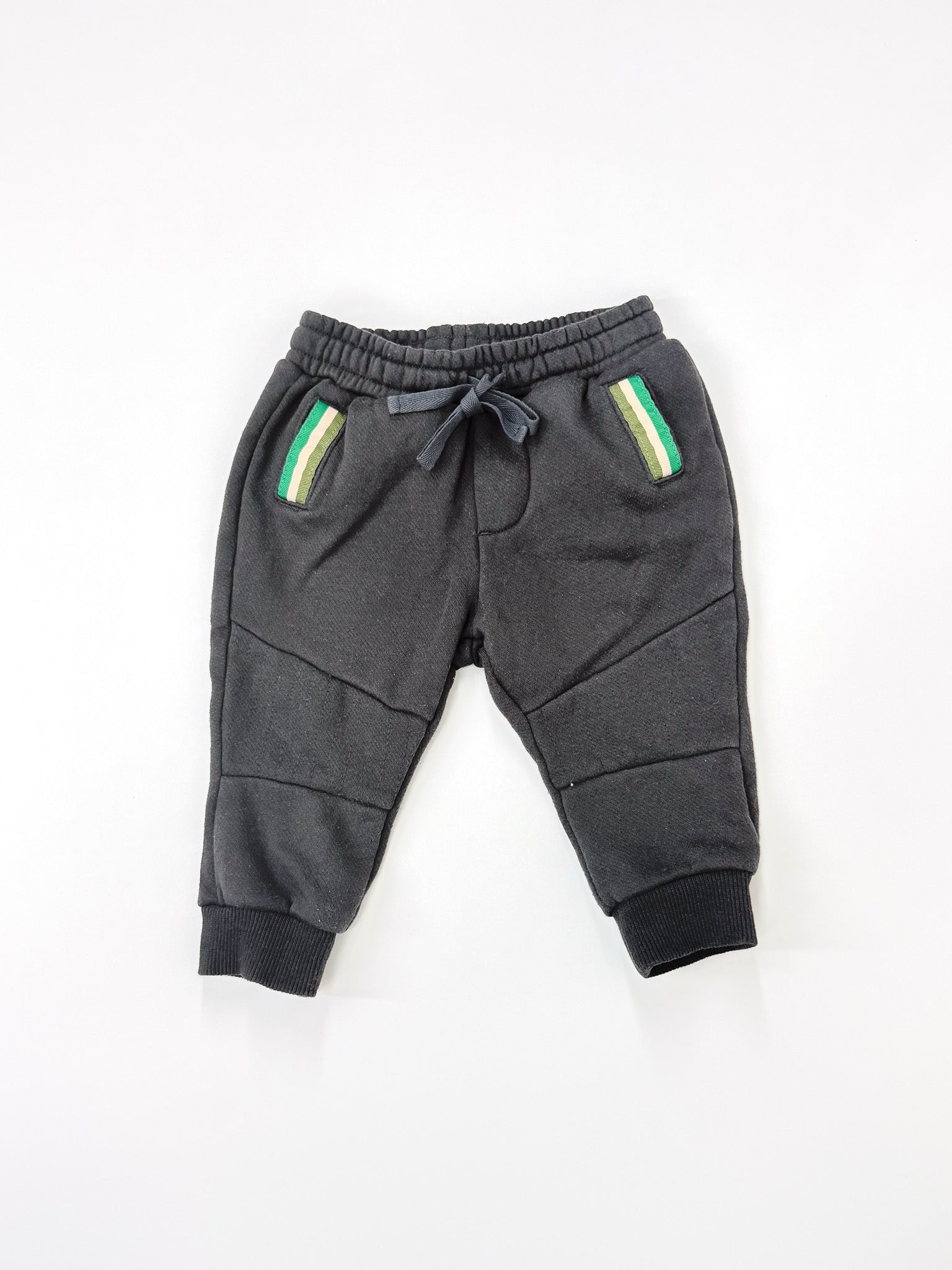 Teeny Weeny stripe pocket trackies (6-12m)