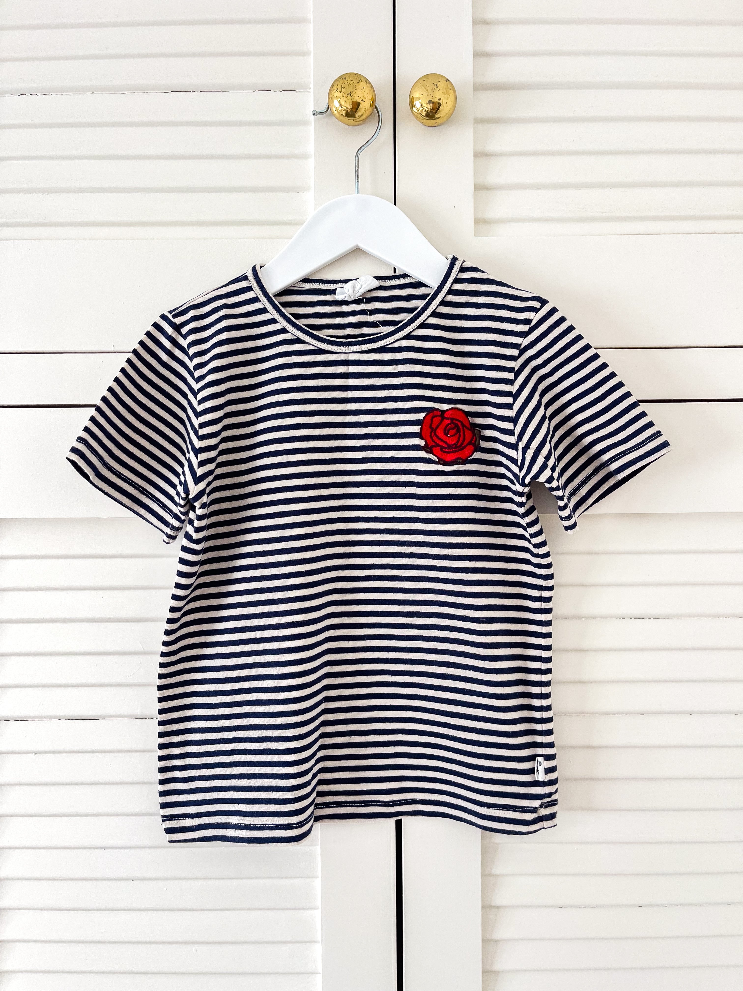 Phoenix And The Fox organic tee - night stripe (5y)