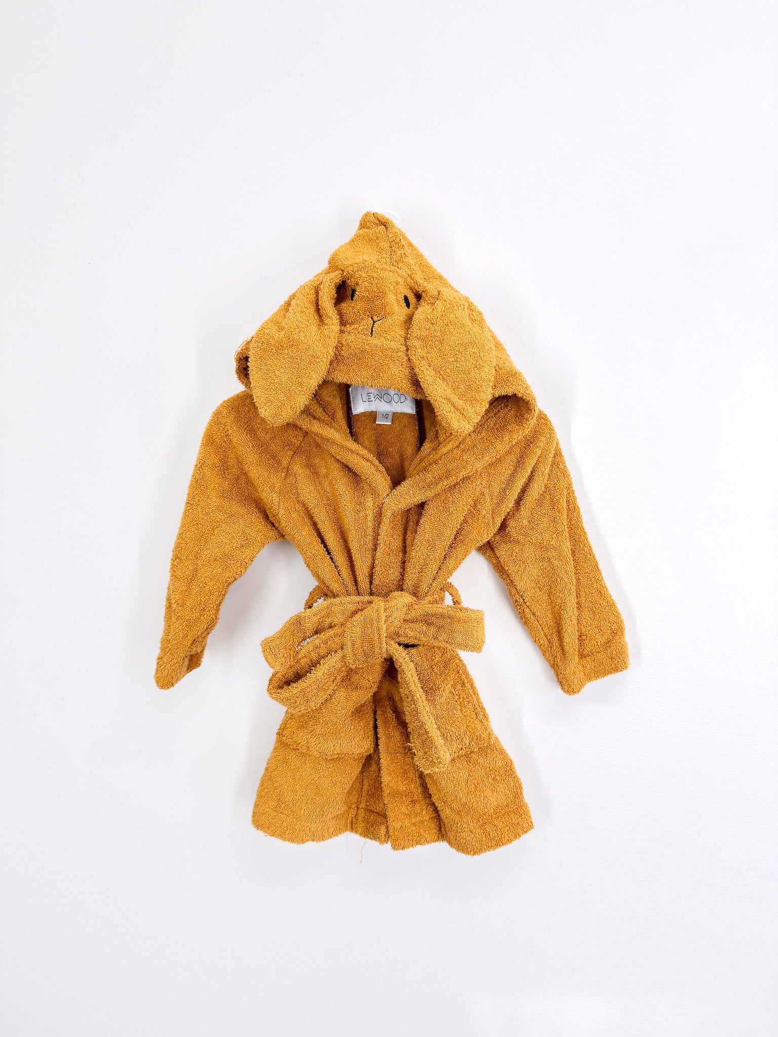 Liewood organic bunny terry towelling gown (1-2y)