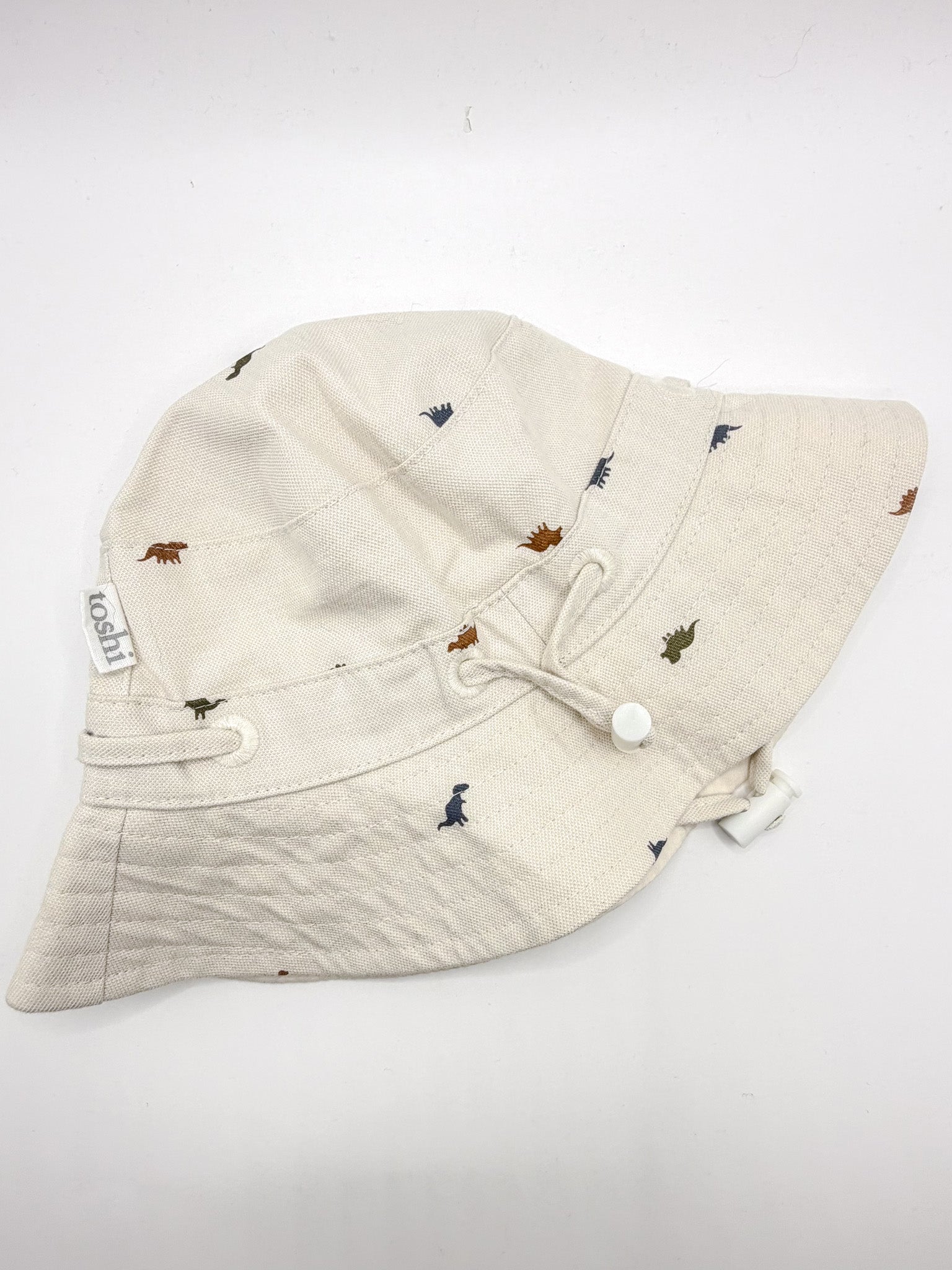 Toshi linen dino bucket hat (0-8m)