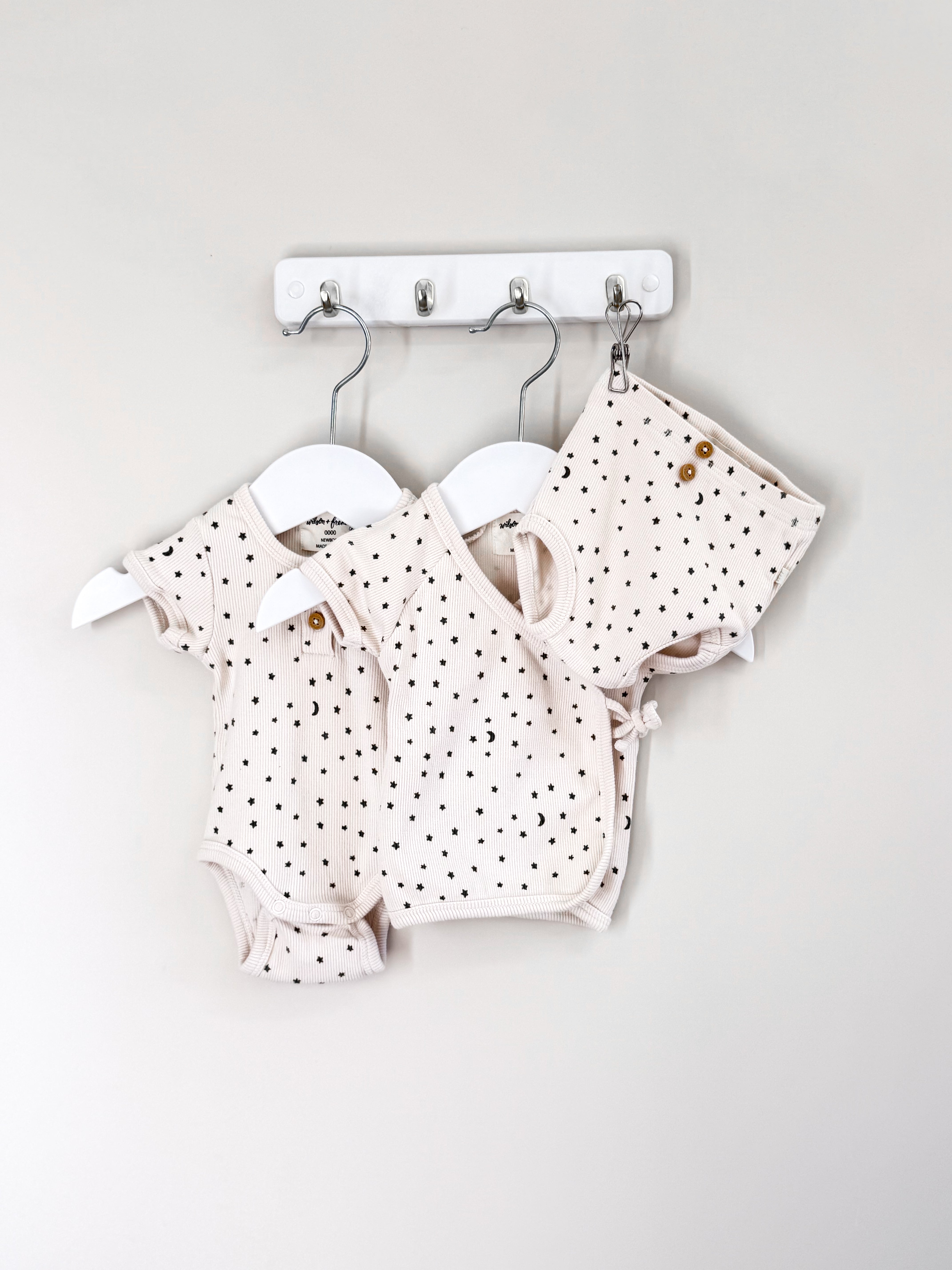 Wilson & Frenchy organic ribbed 3 piece set (newborn)