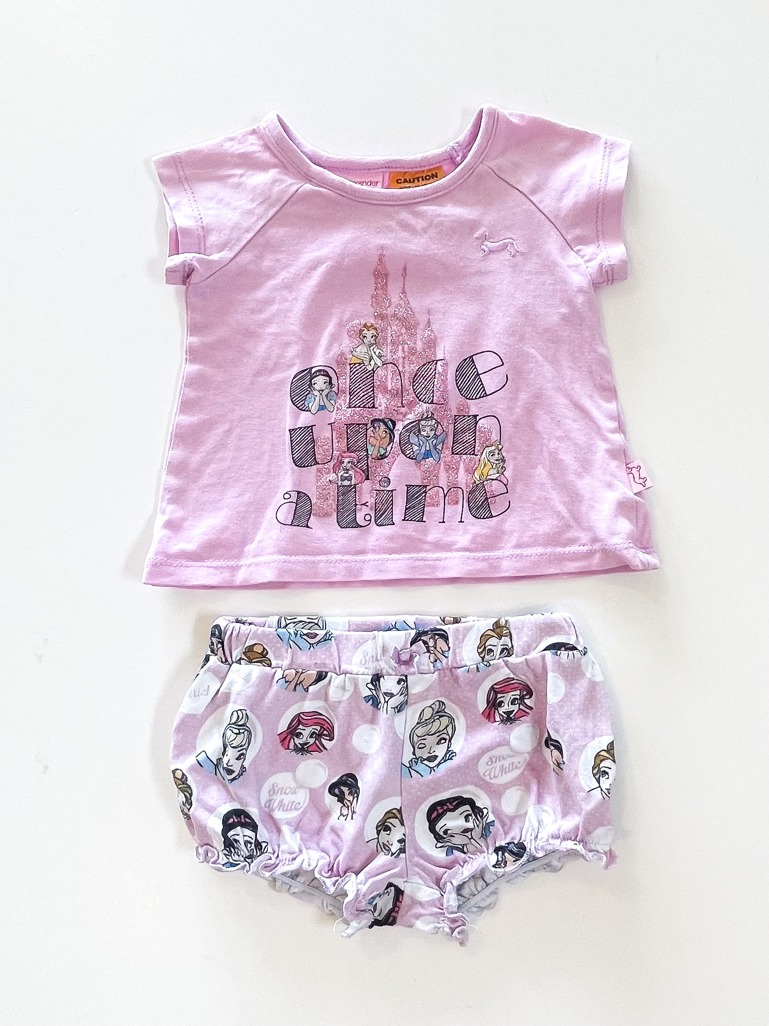 Peter Alexander x Disney princess PJ set (3-6m)