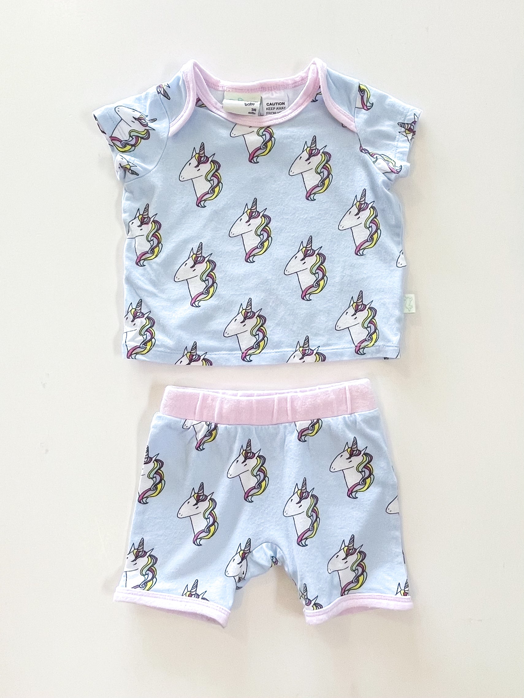 Peter Alexander unicorn PJ set (3-6m)