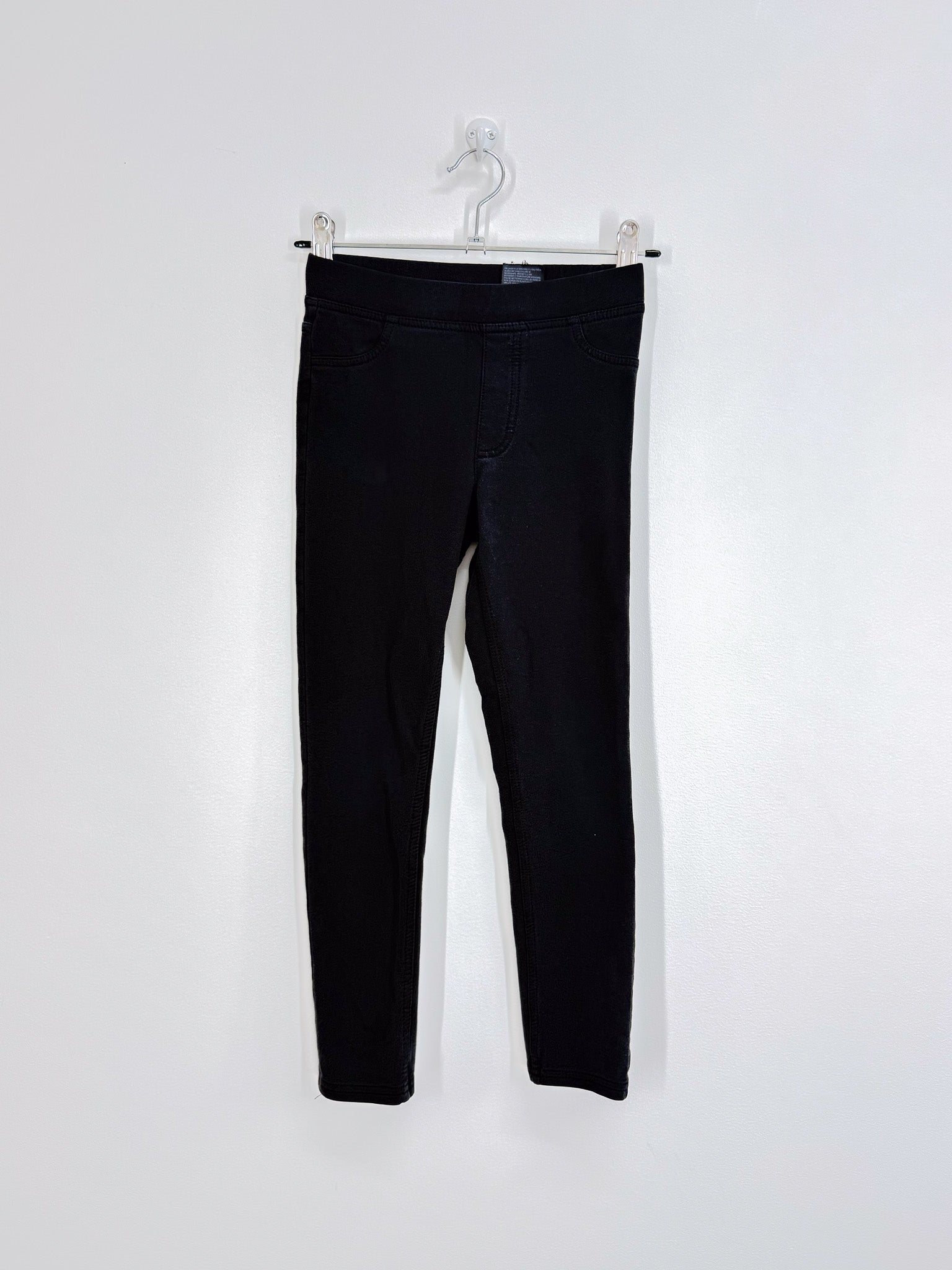 H&M black cotton jeggings (8y)
