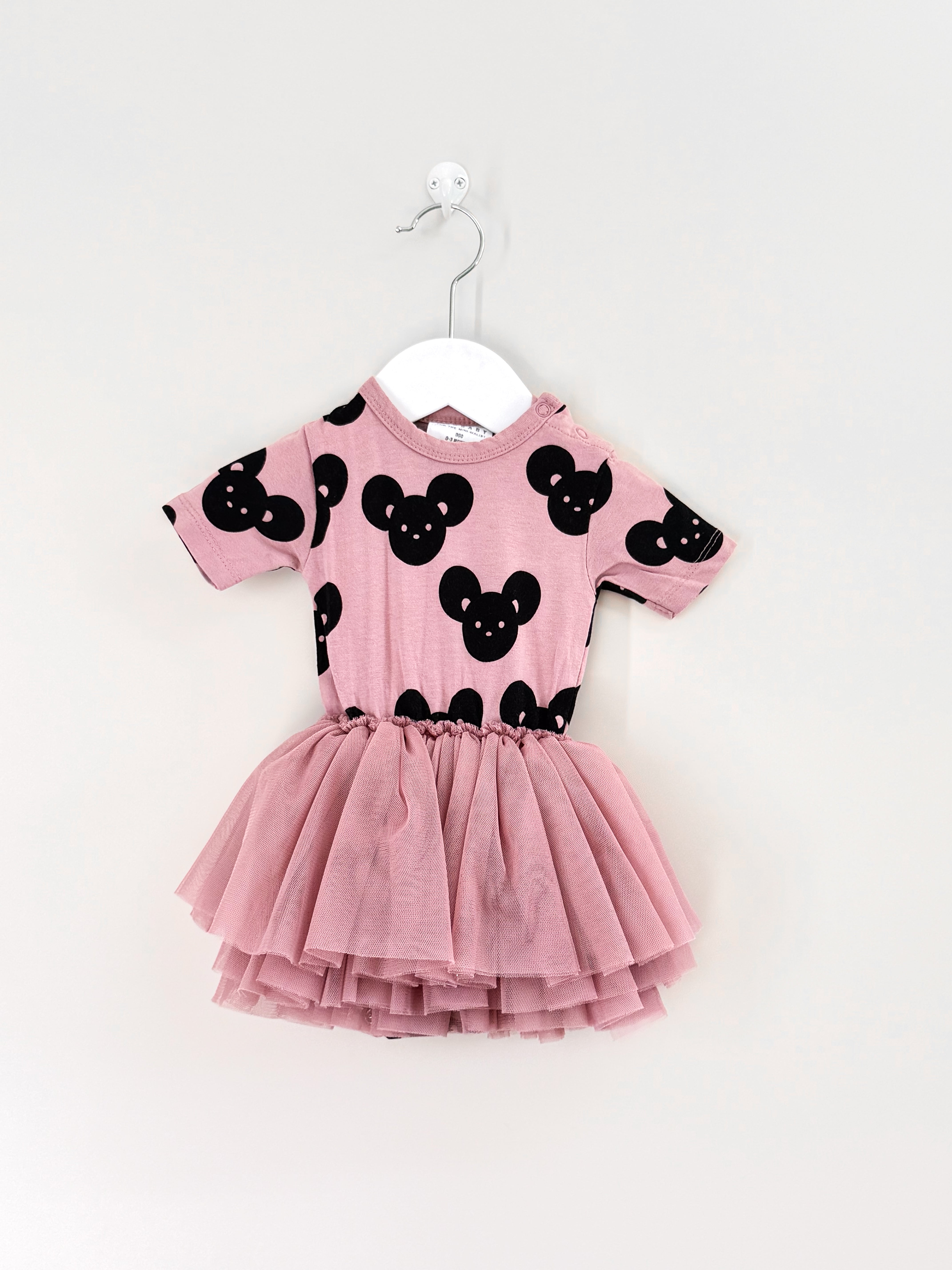 Hux organic mouse ballet tutu onesie (0-3m)
