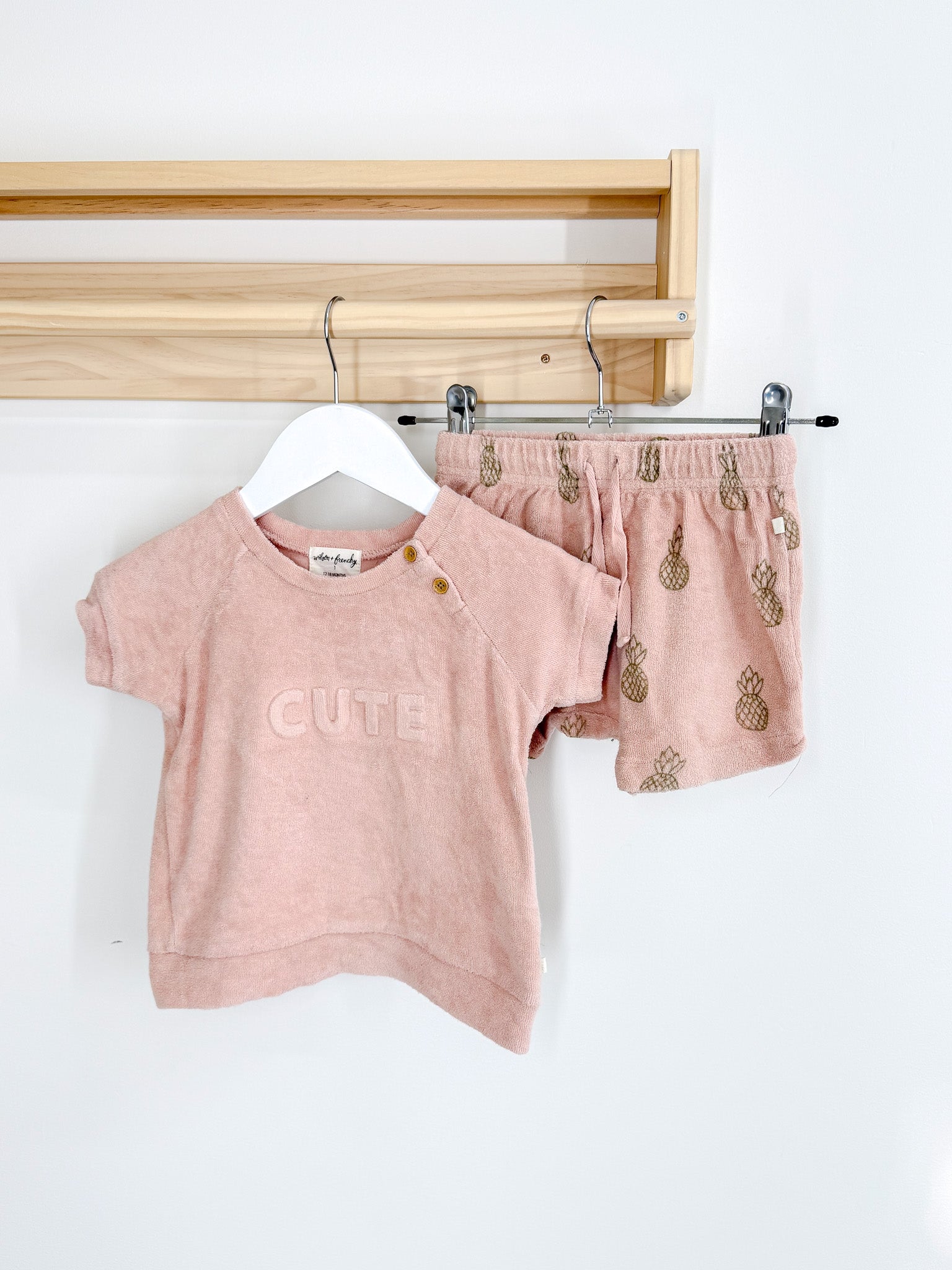 Wilson & Frenchy organic terry set (12-18m)