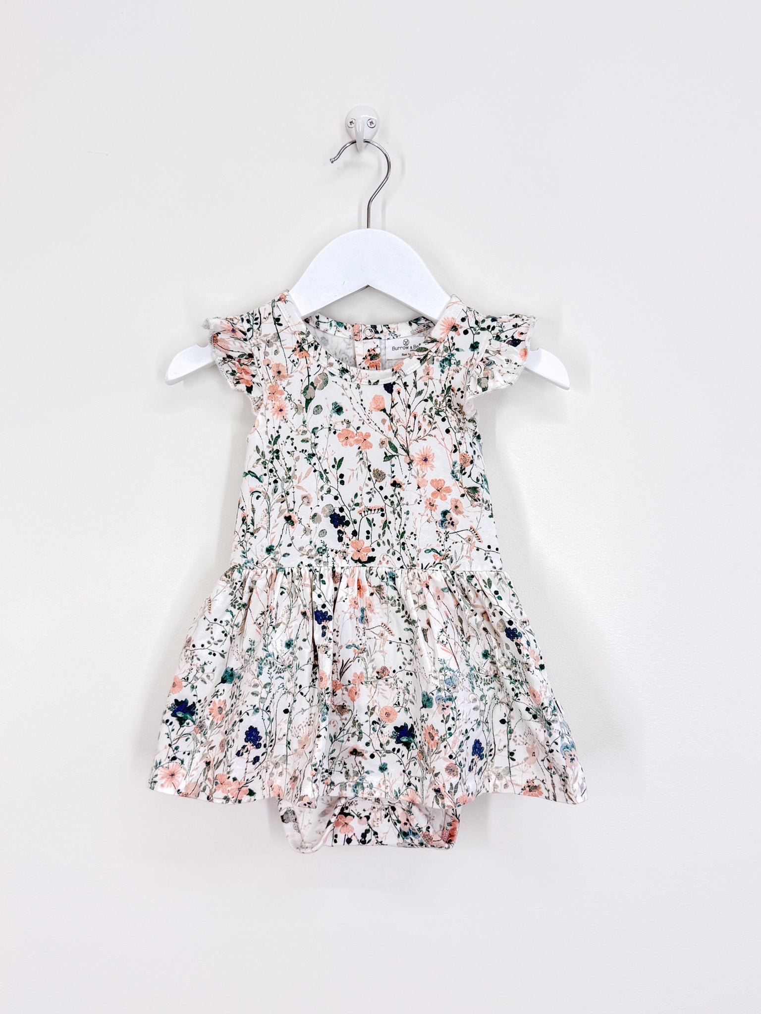 Burrow & Be organic wildflower flutter dress (1y)