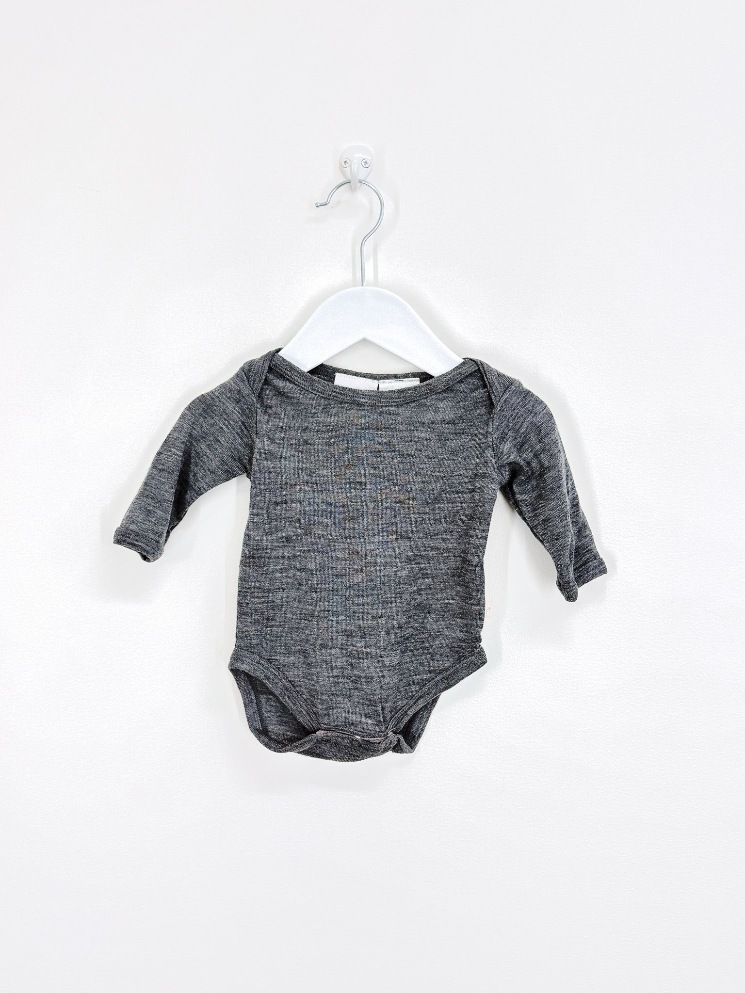 Young Originals merino bodysuit - grey (0-3m)