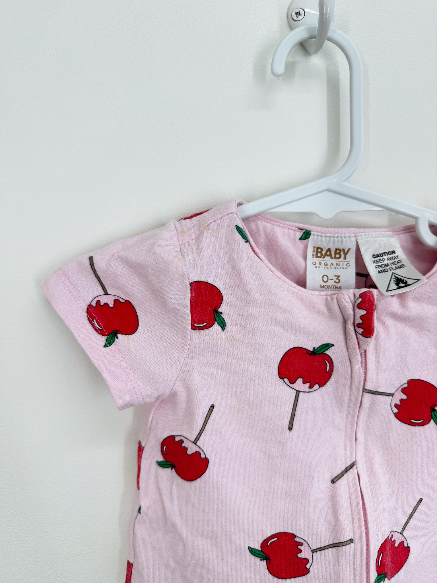 Cotton On Kids shortie zipsuit (0-3m) - SECONDS