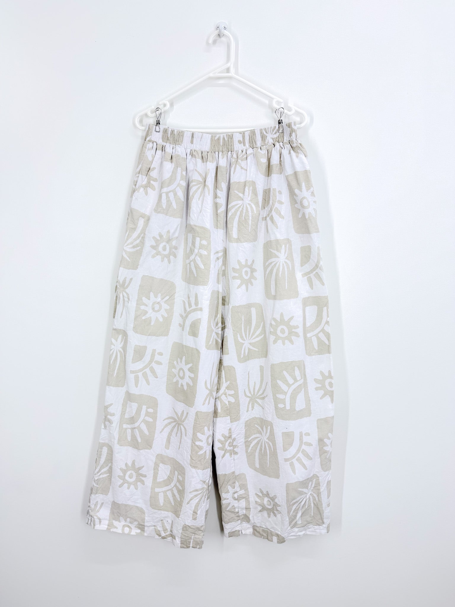 The Lullaby Club linen blend ariel pants - cove (12-14)