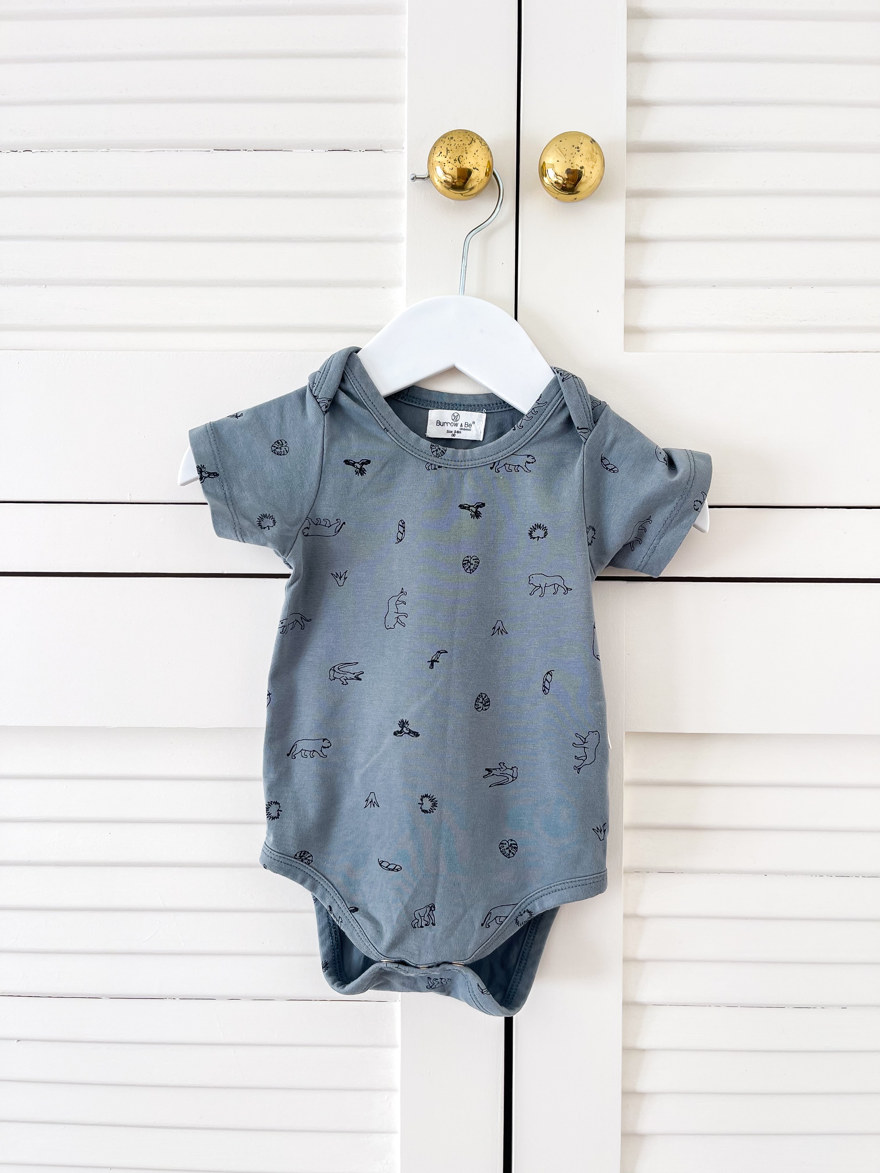Burrow & Be organic bodysuit - junglette