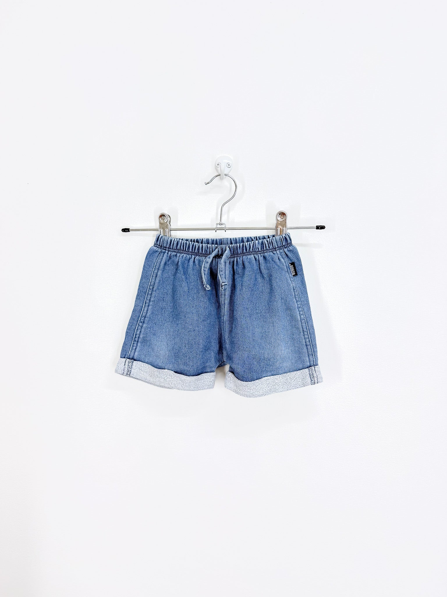 Bonds originals soft denim shorts (3-6m)