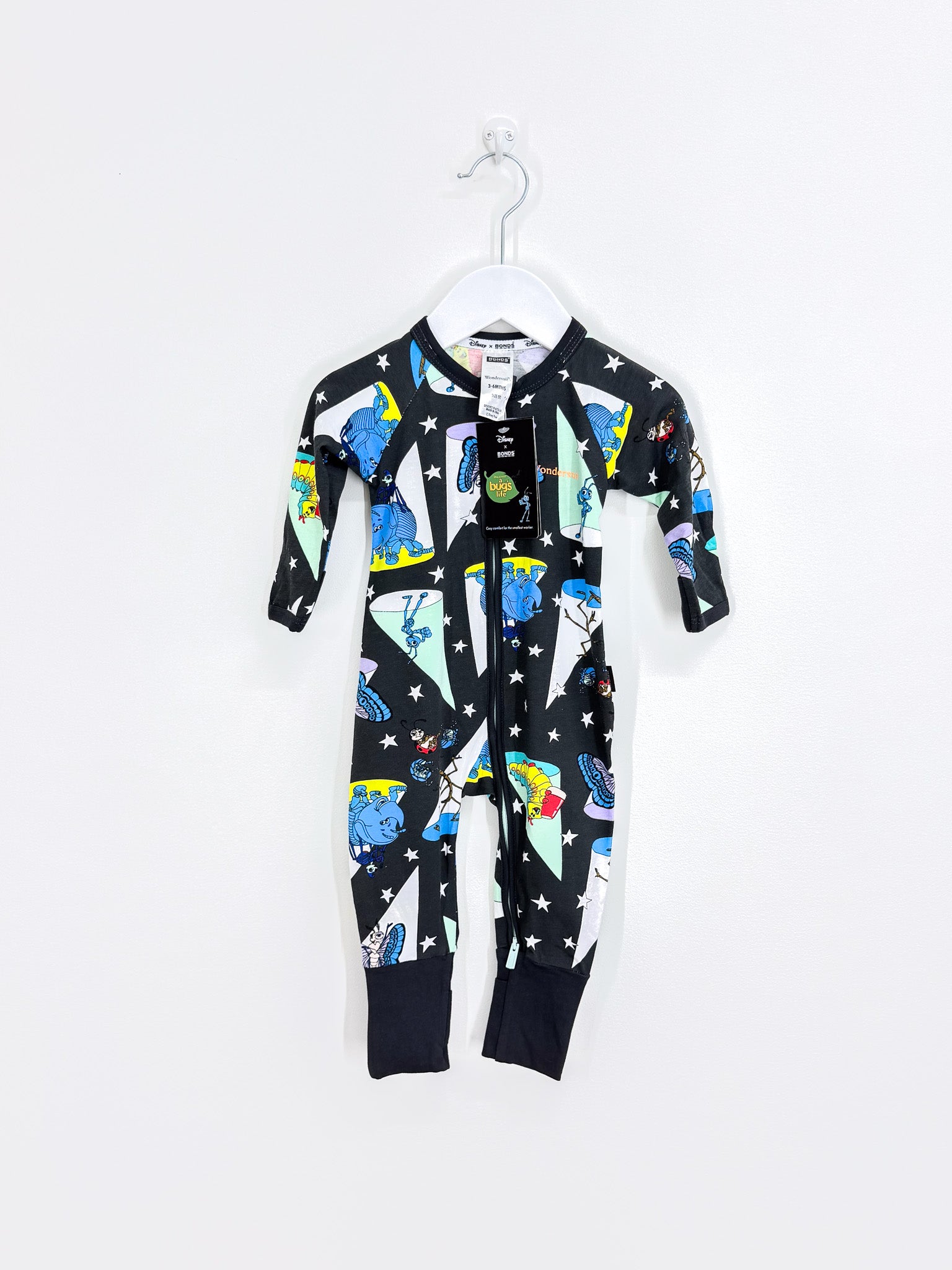 BNWT Bonds x A Bugs Life wondersuit (3-6m)
