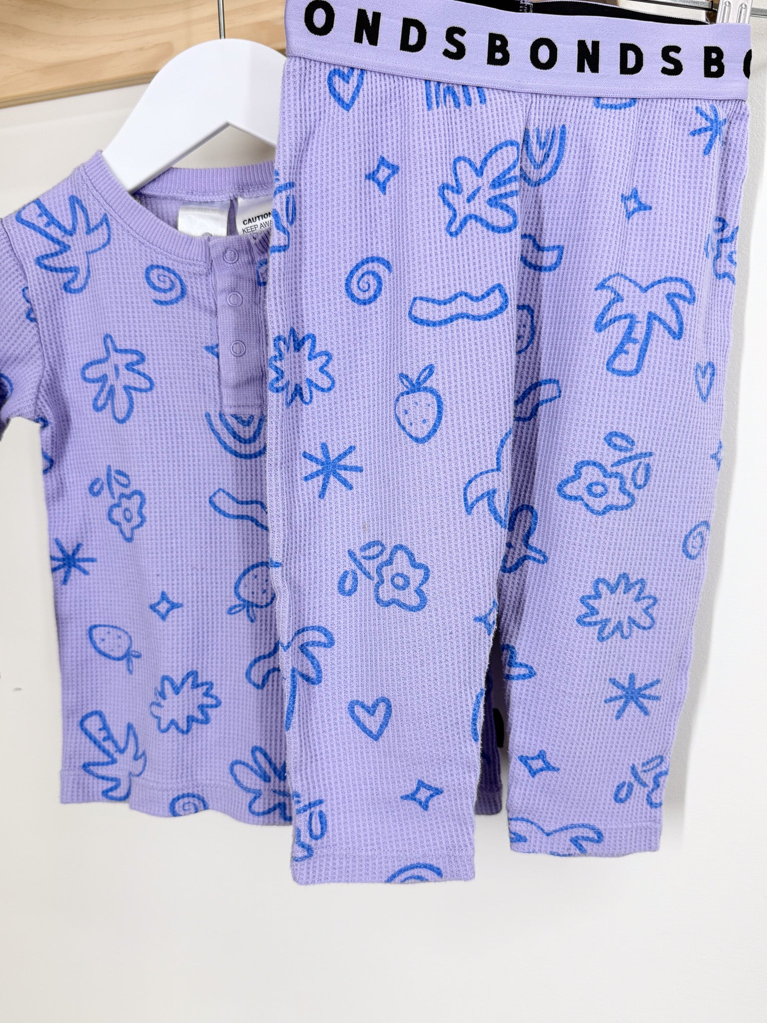 Bonds waffle PJ set (12-18m)