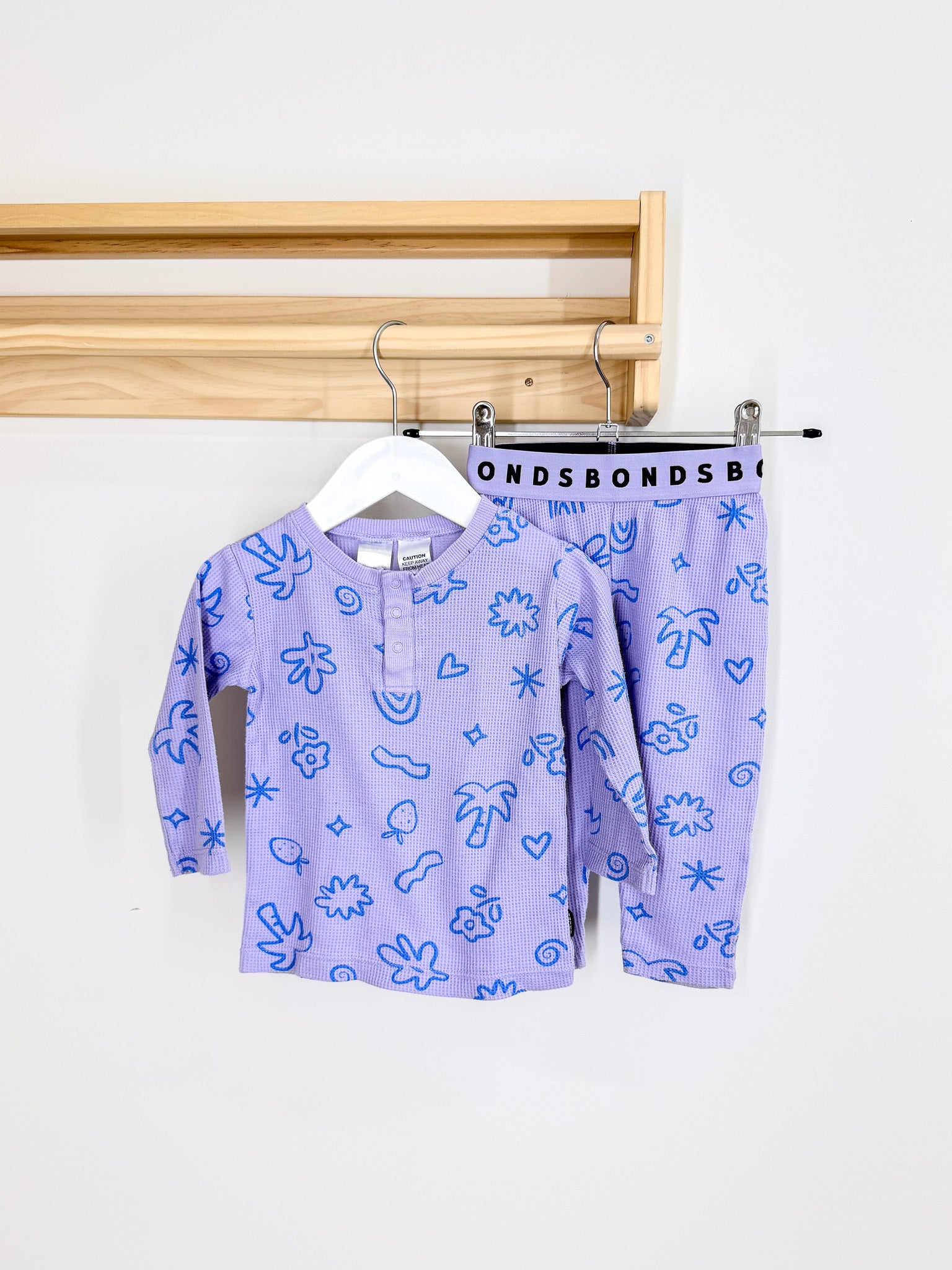 Bonds waffle PJ set (12-18m)