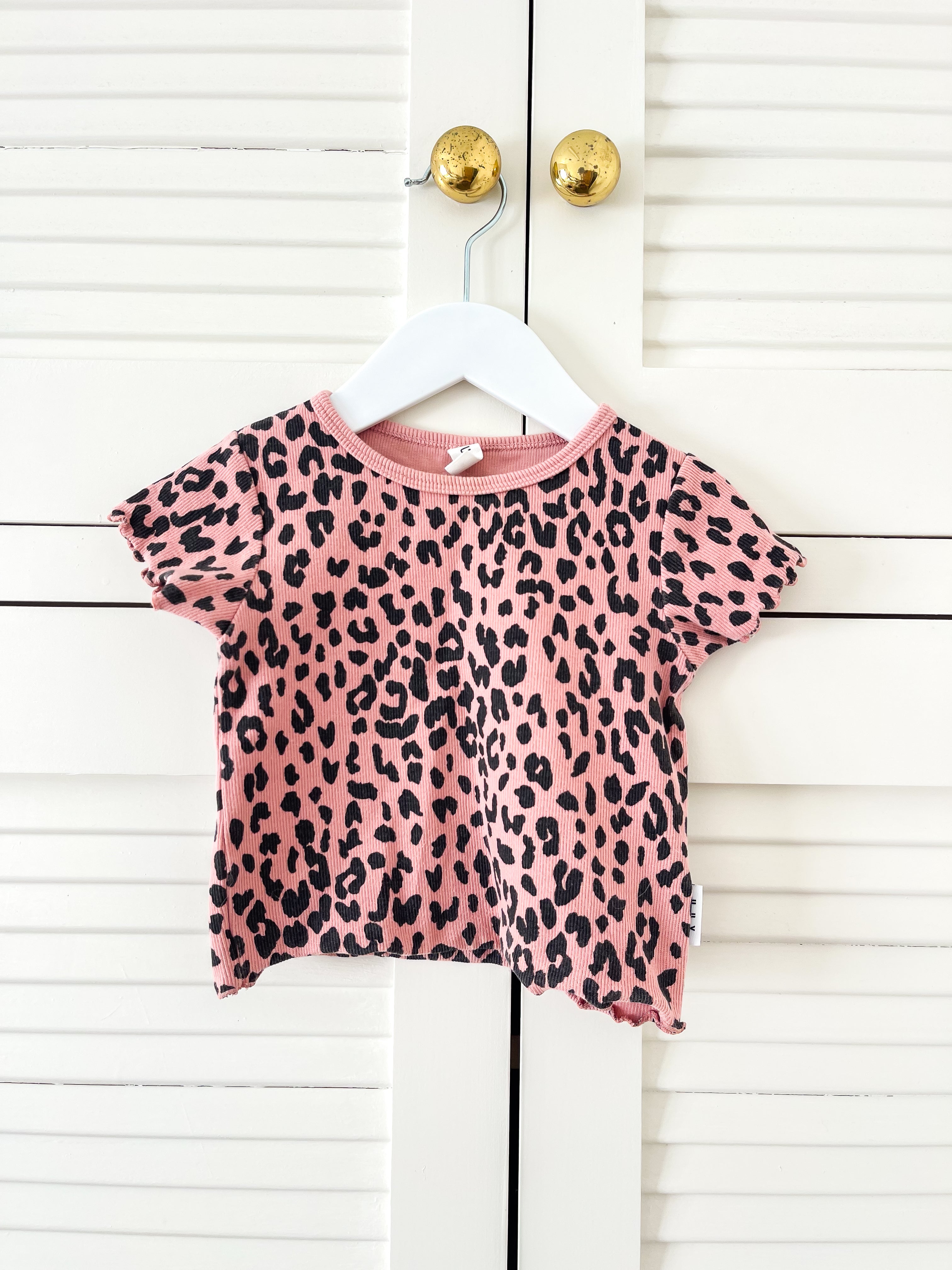 Hux ocelot lettuce ribbed tee (2y)