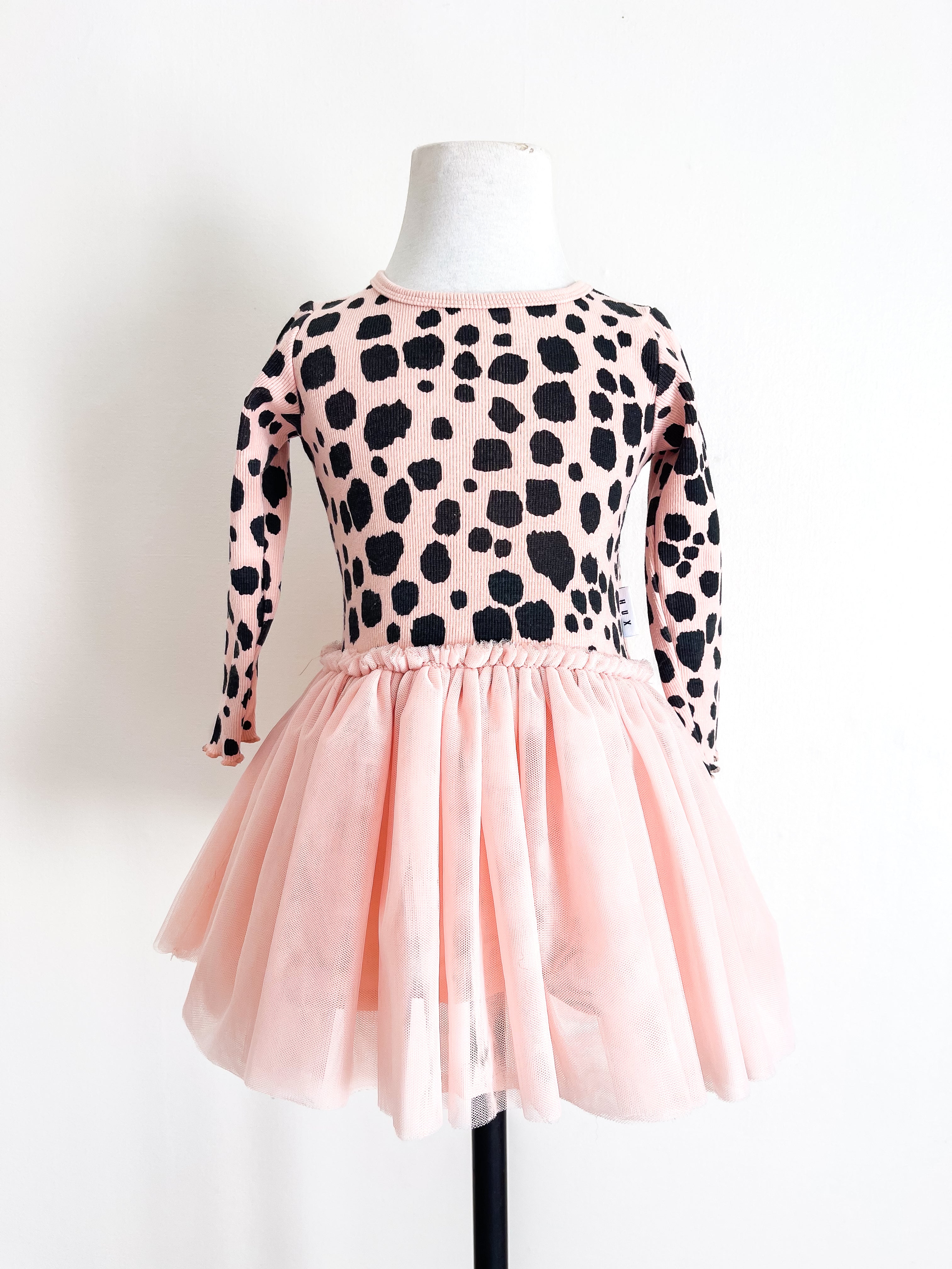 Hux ocelot rib ballet dress (18-24m)
